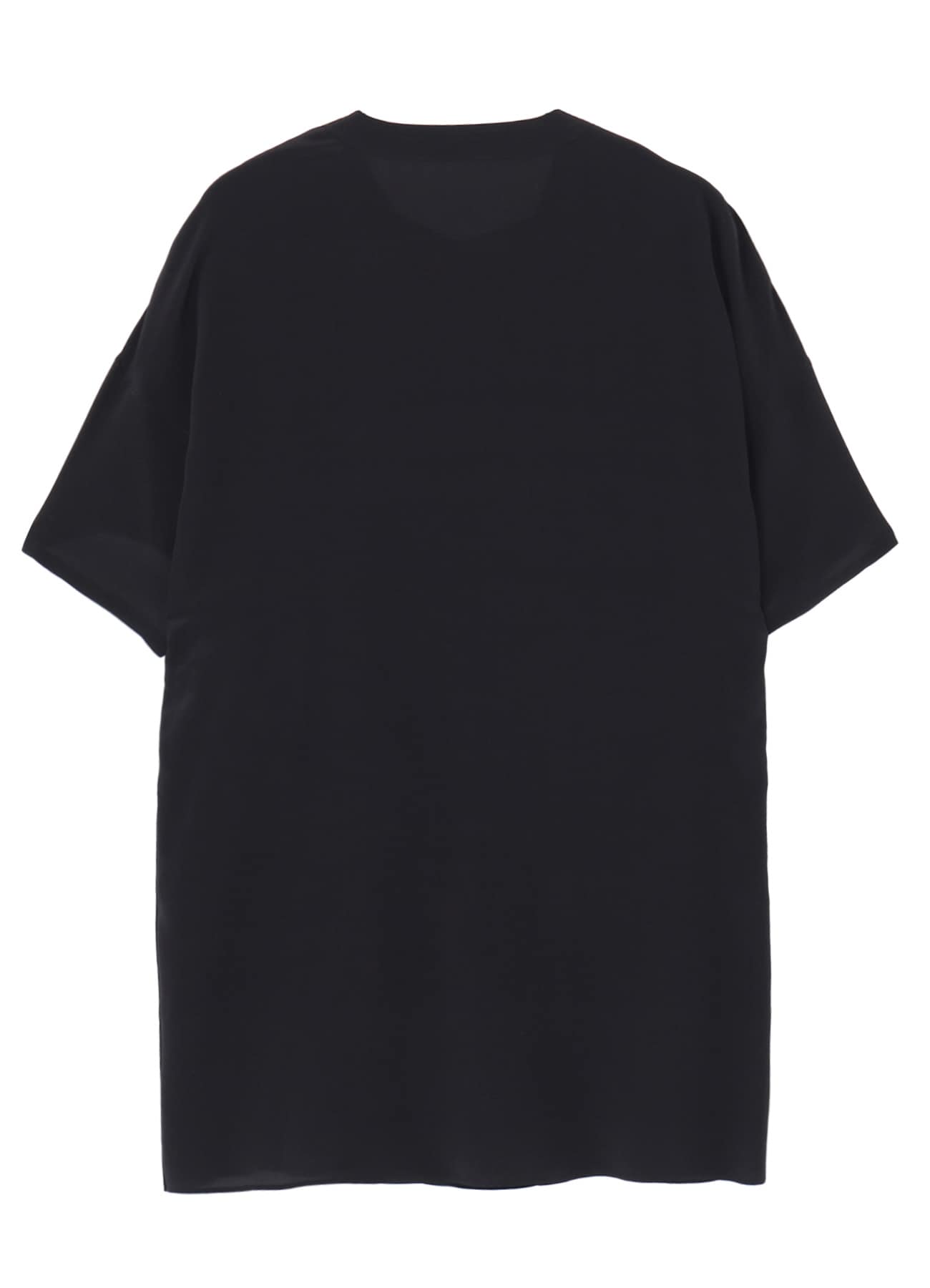 GREY/LINING COLLARLESS SHORT SLEEVE BLOUSE