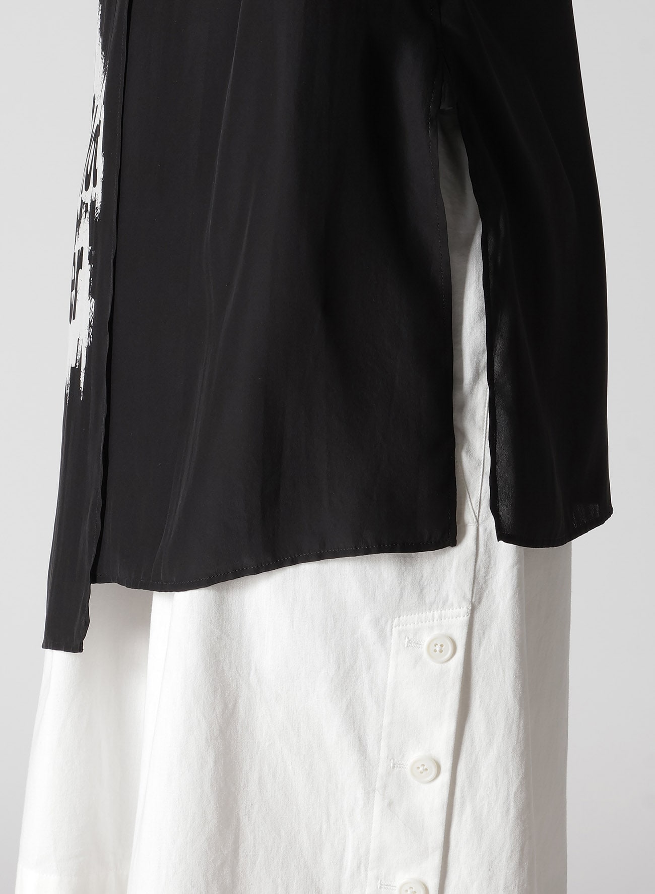 LONG HOT SUMMER DOUBLE COVERED SHORT SLEEVE BLOUSE