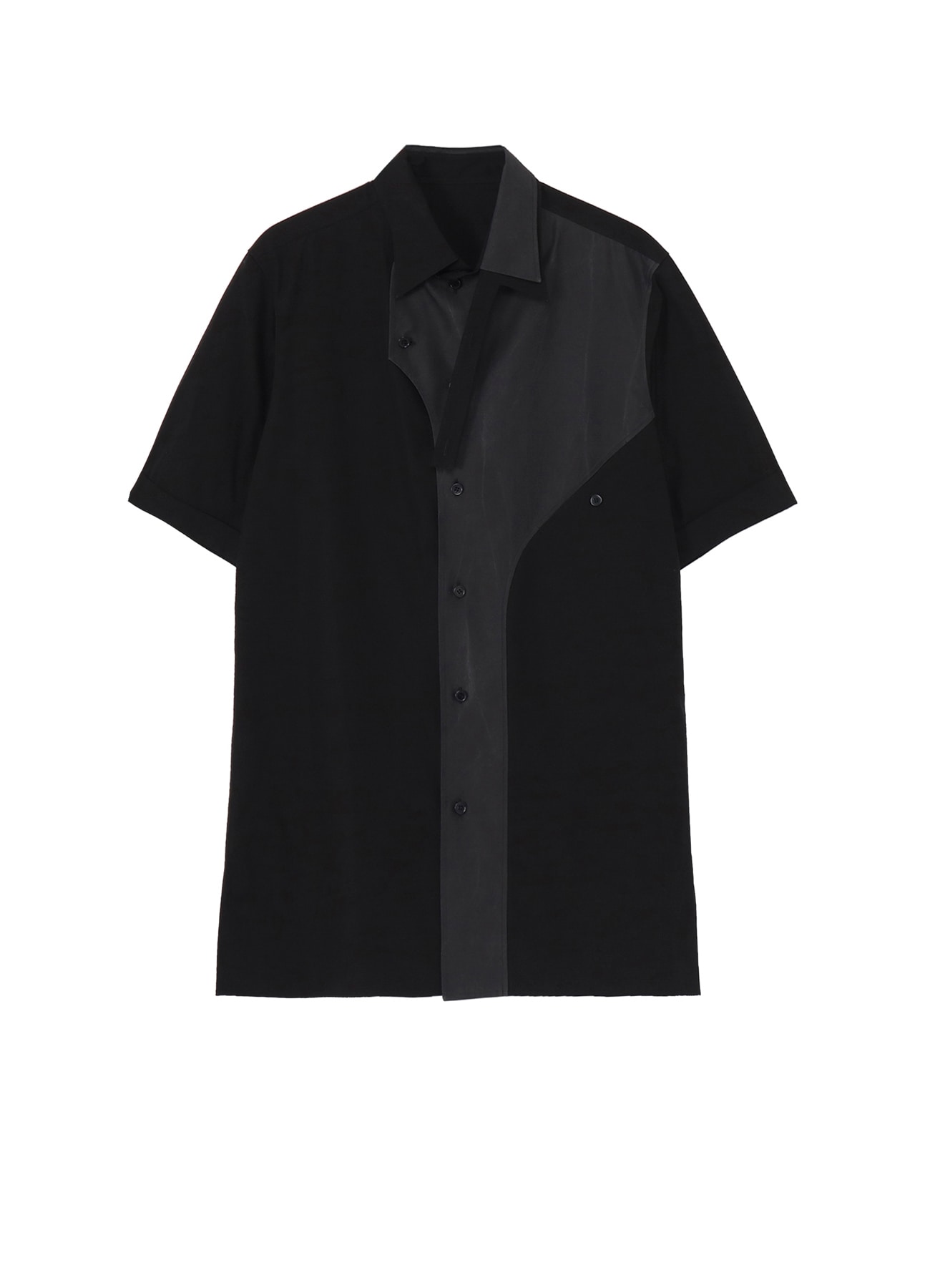 COTTON BROAD  BLACK AND WHITE ASYMMETRIC BLOUSE