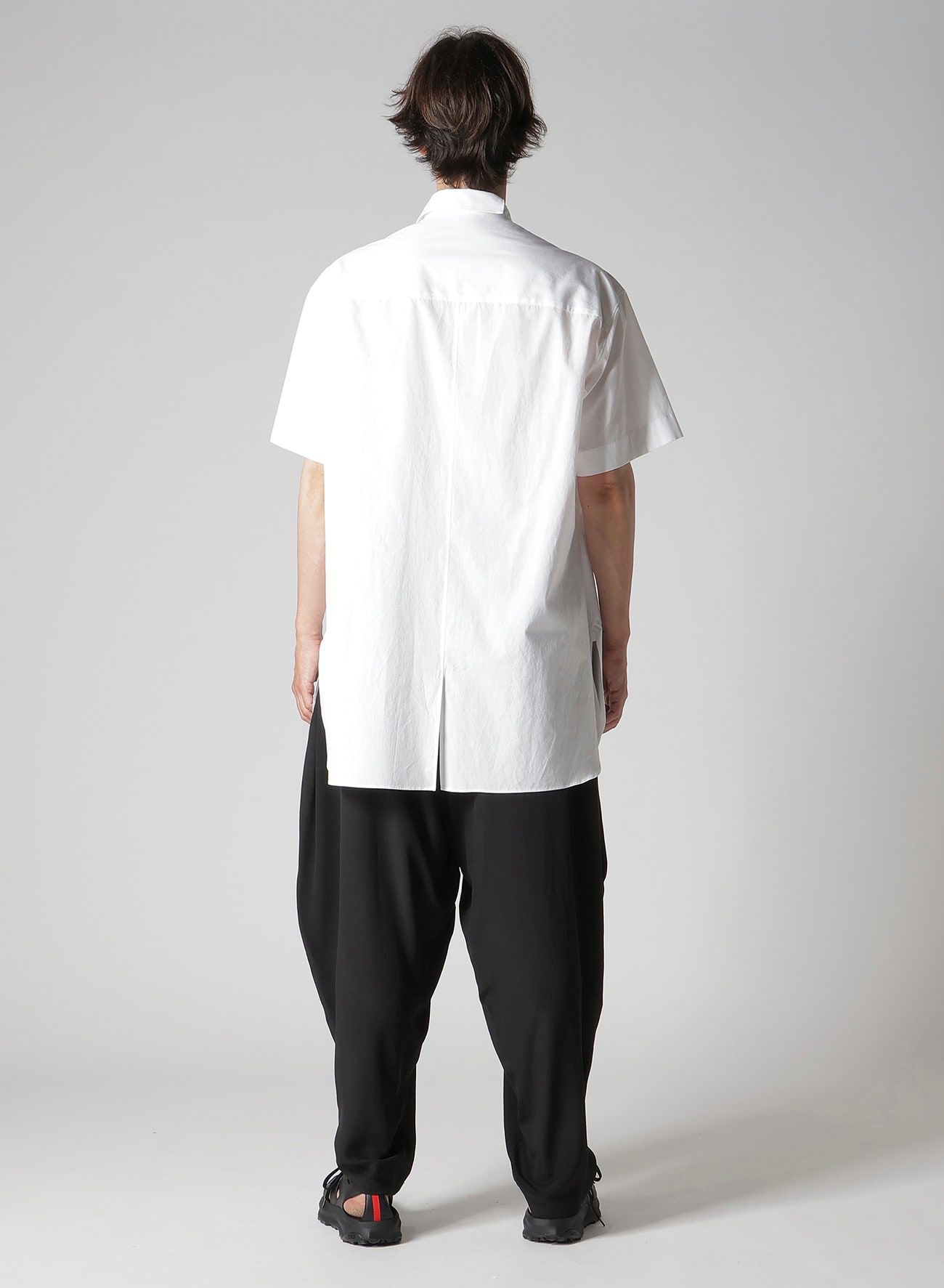 COTTON BROAD ASYMMETRIC LONG BLOUSE