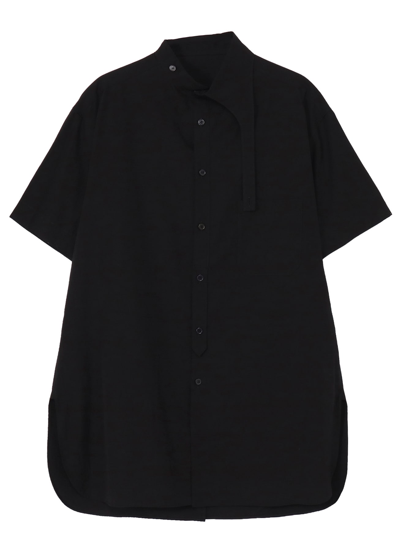 COTTON BROAD ASYMMETRIC LONG BLOUSE