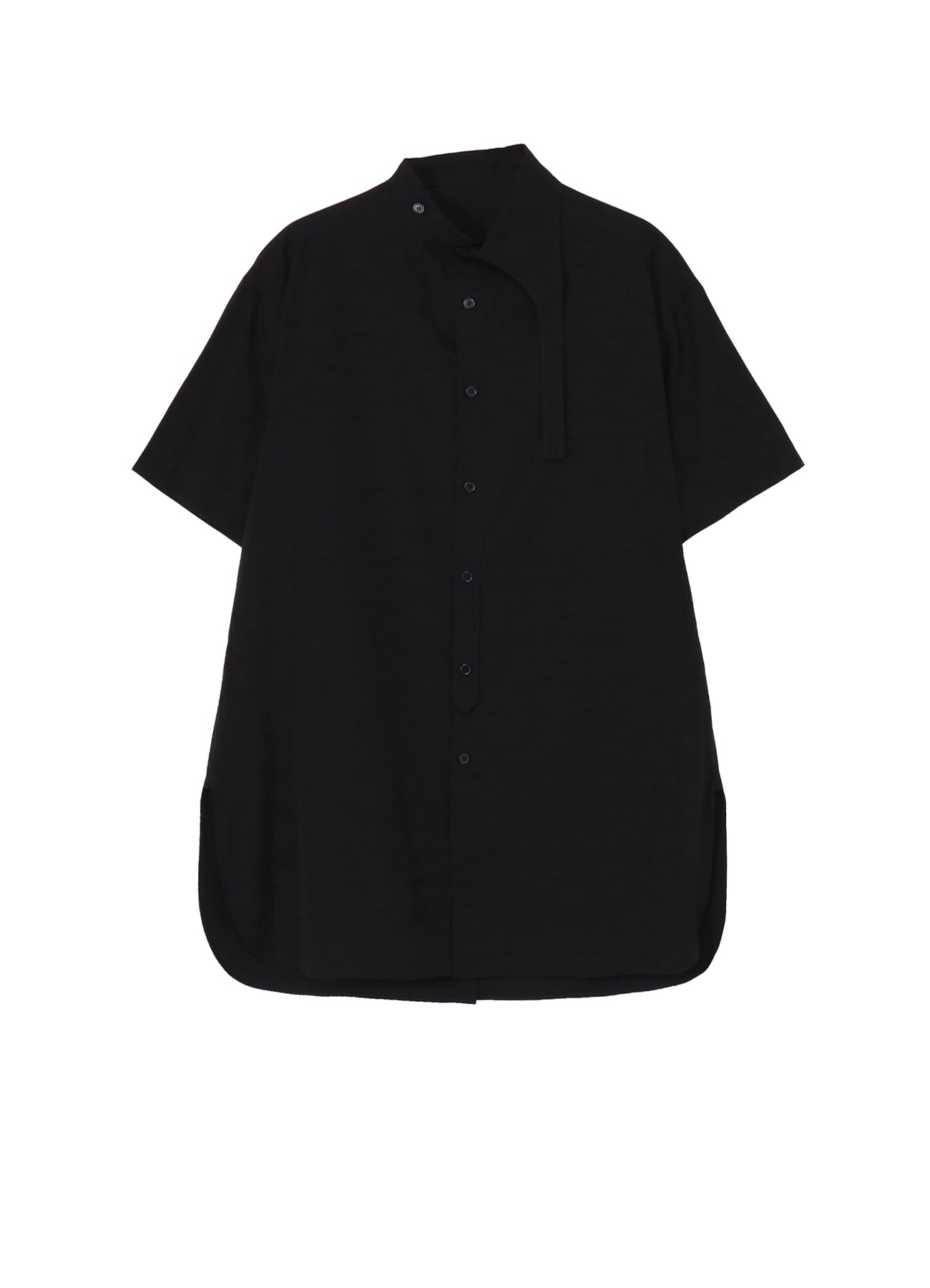 COTTON BROAD ASYMMETRIC LONG BLOUSE