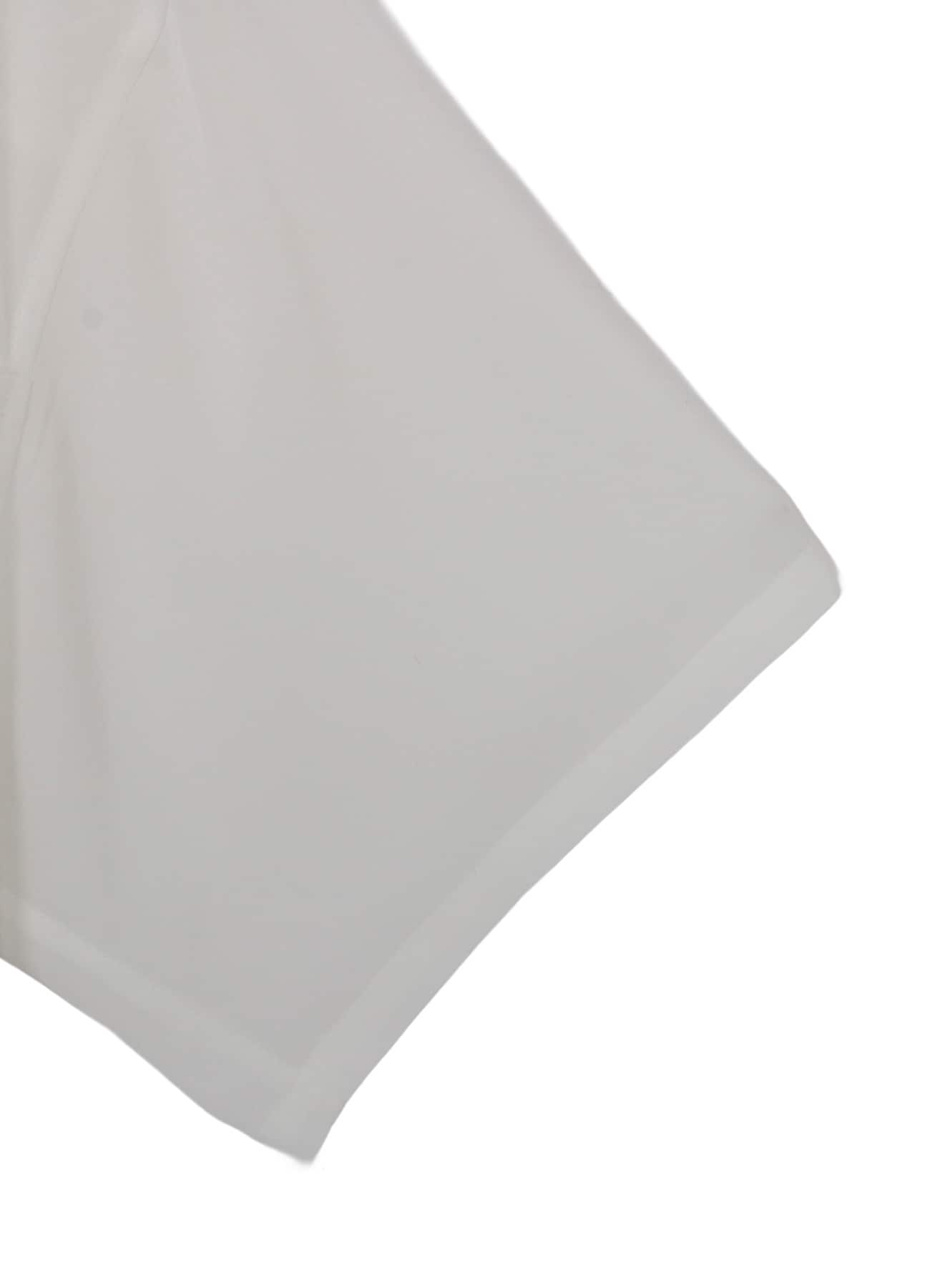 WHITE TA TUXEDO SHORT SLEEVE LAYERED BLOUSE