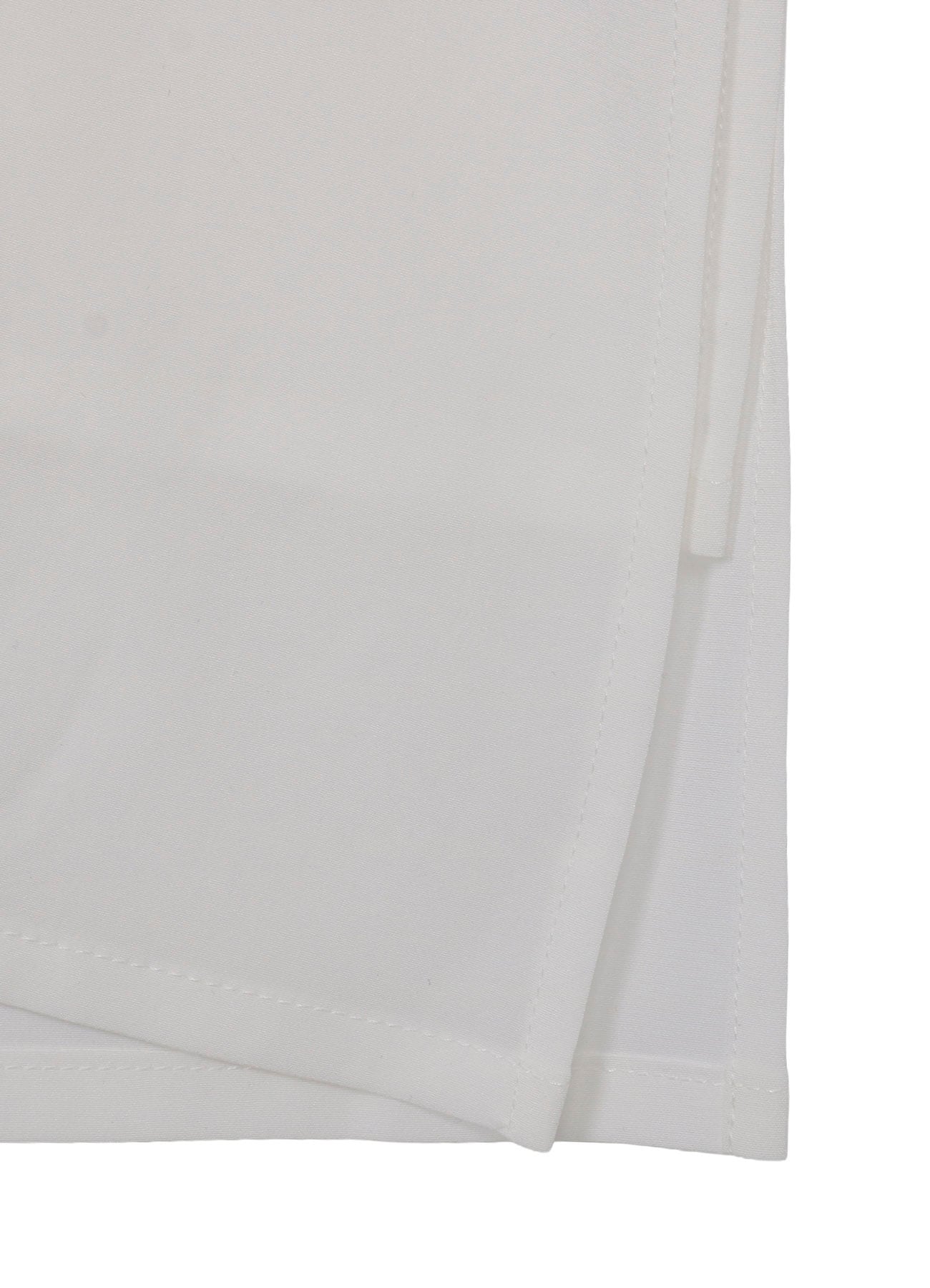 WHITE TA TUXEDO SHORT SLEEVE LAYERED BLOUSE