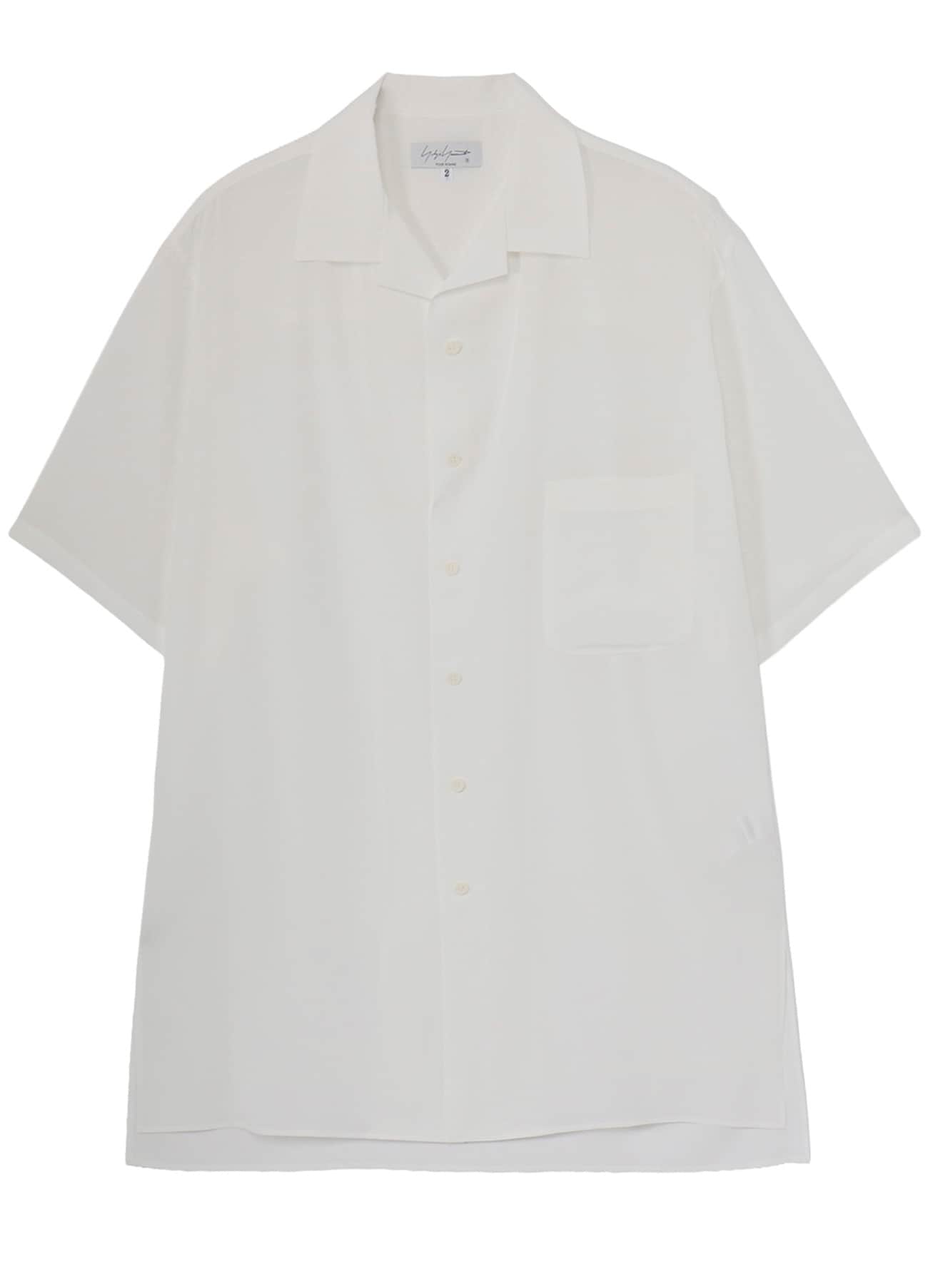 WHITE TA TUXEDO SHORT SLEEVE BLOUSE