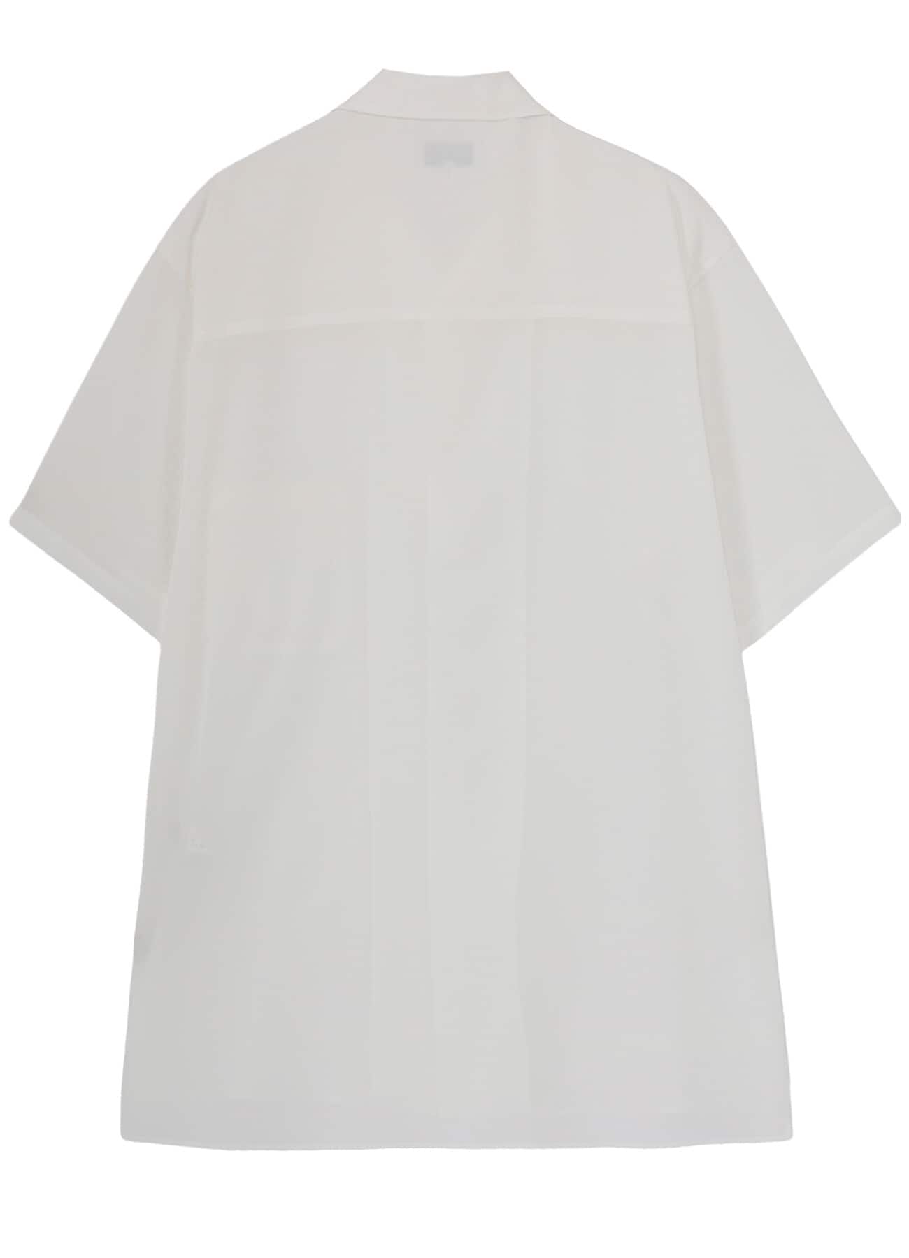 WHITE TA TUXEDO SHORT SLEEVE BLOUSE