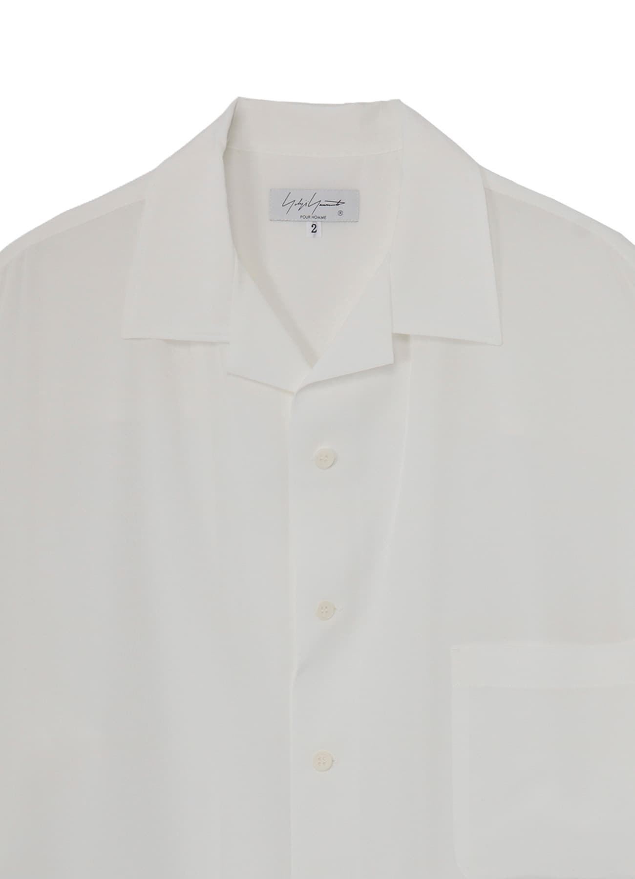 WHITE TA TUXEDO SHORT SLEEVE BLOUSE