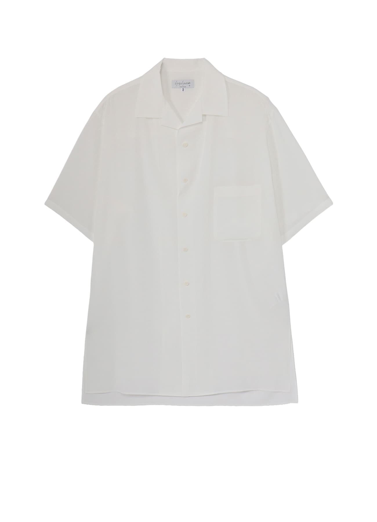 WHITE TA TUXEDO SHORT SLEEVE BLOUSE