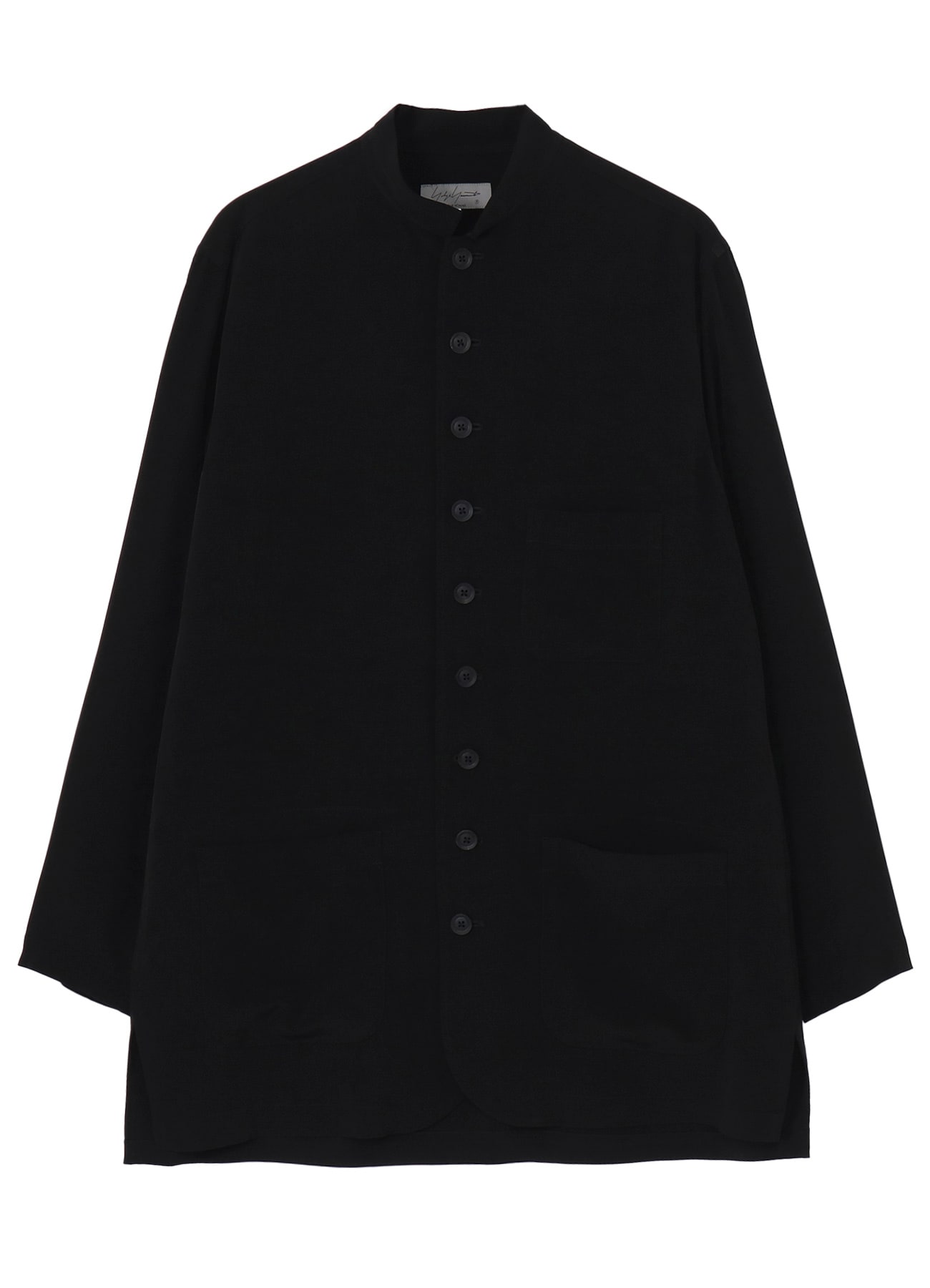 TA TUXEDO STAND COLLAR BLOUSE