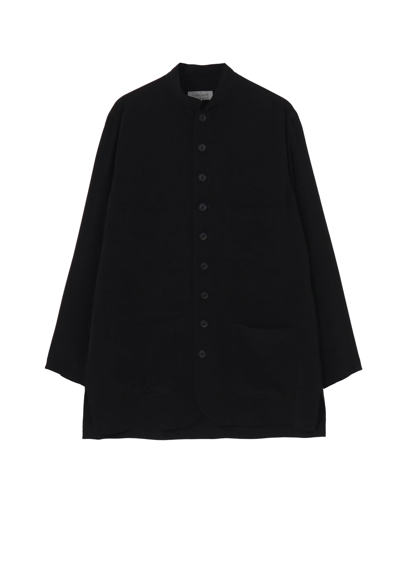 TA TUXEDO STAND COLLAR BLOUSE