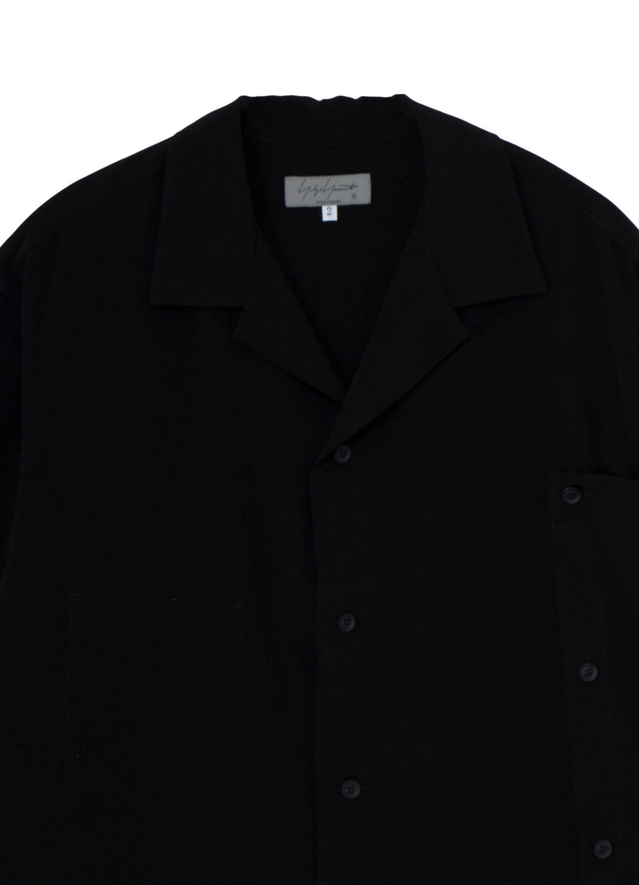TA TUXEDO SHORT SLEEVE LAYERED BLOUSE