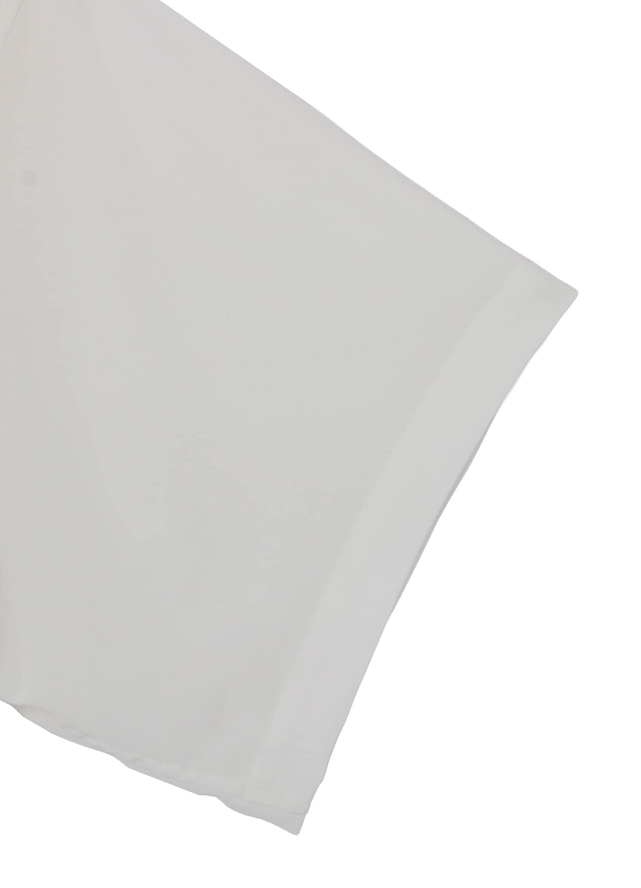 WHITE TA TUXEDO SHORT SLEEVE DOUBLE BLOUSE