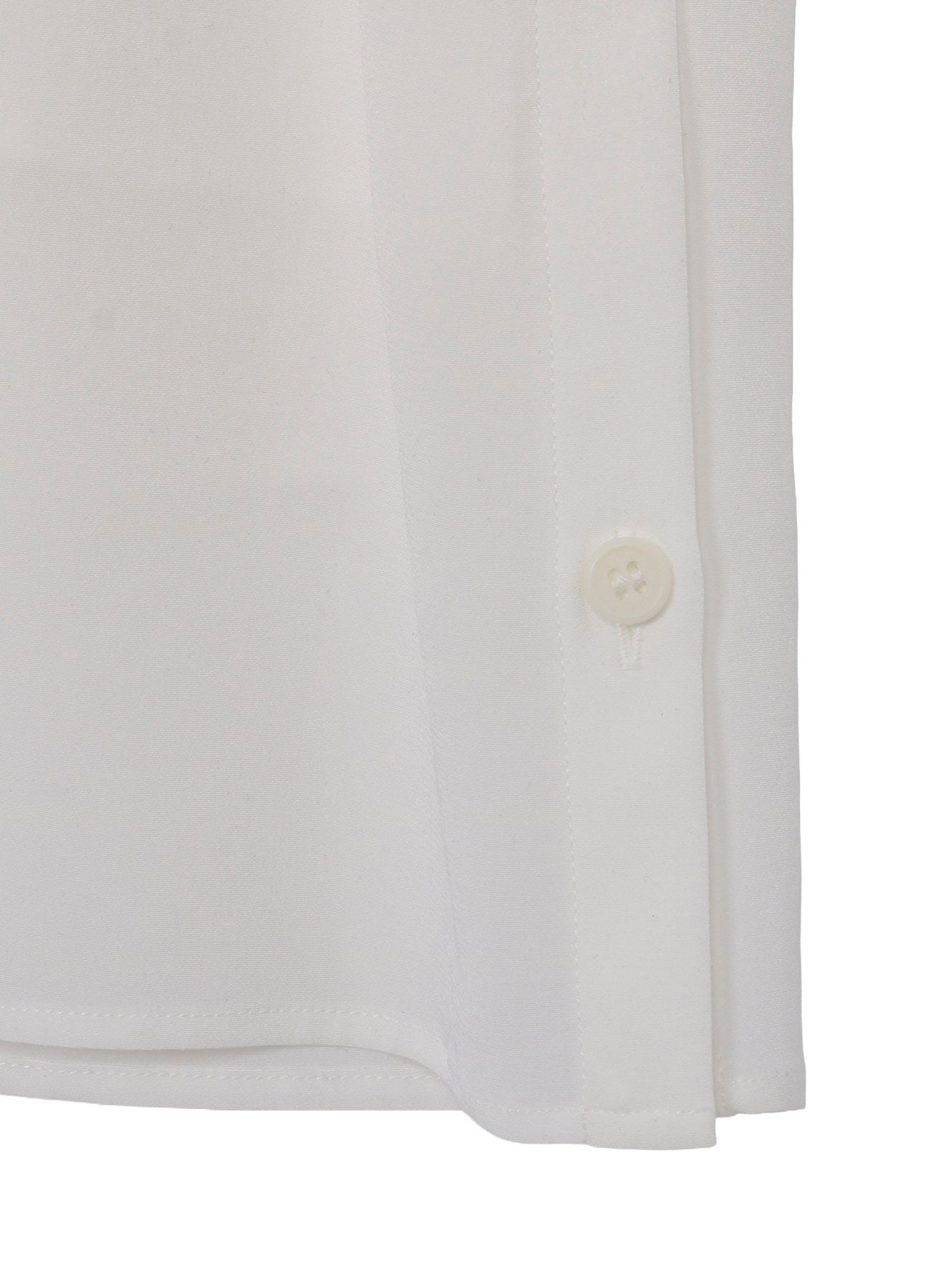 WHITE TA TUXEDO SHORT SLEEVE DOUBLE BLOUSE