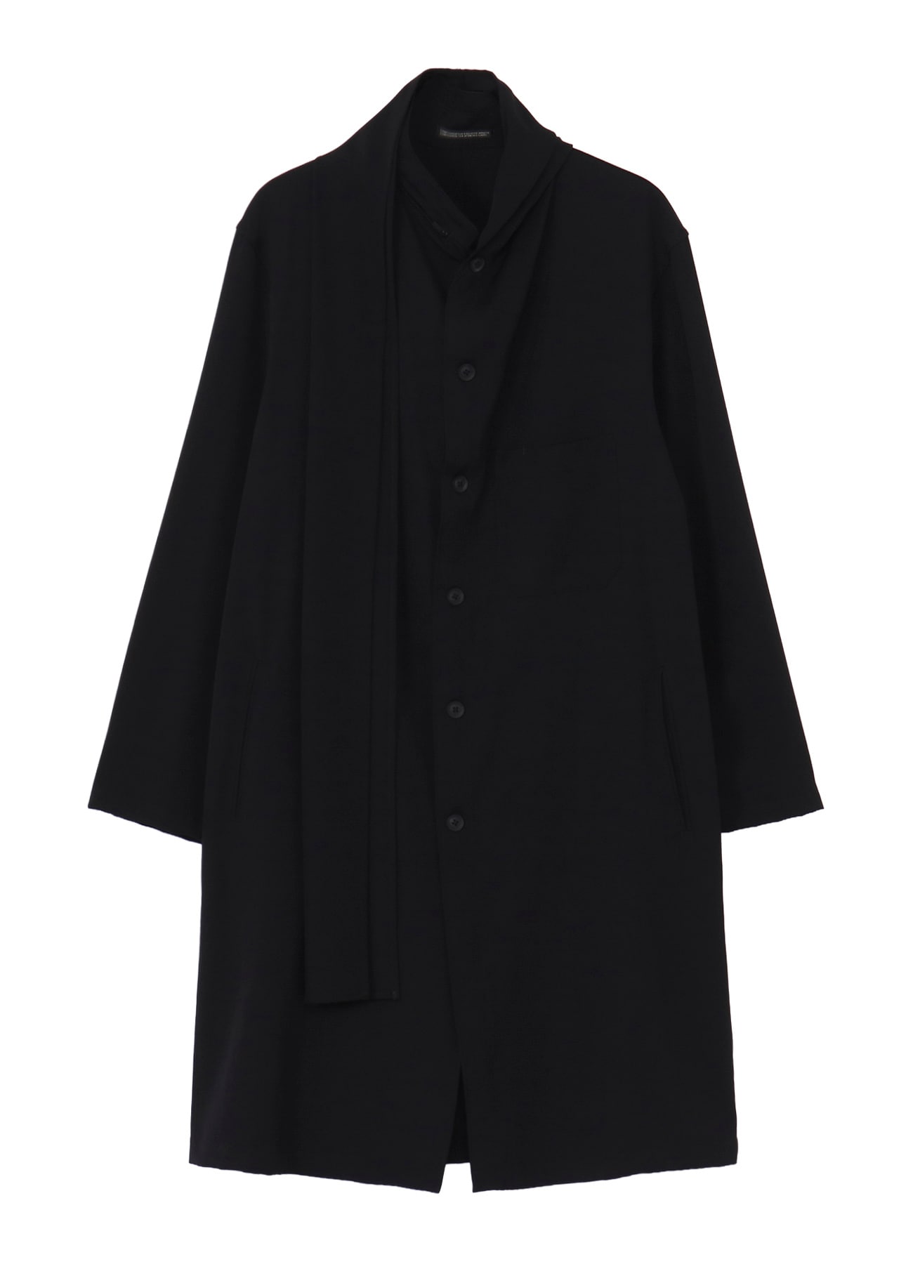 WOOL GABARDINE STOLE COAT
