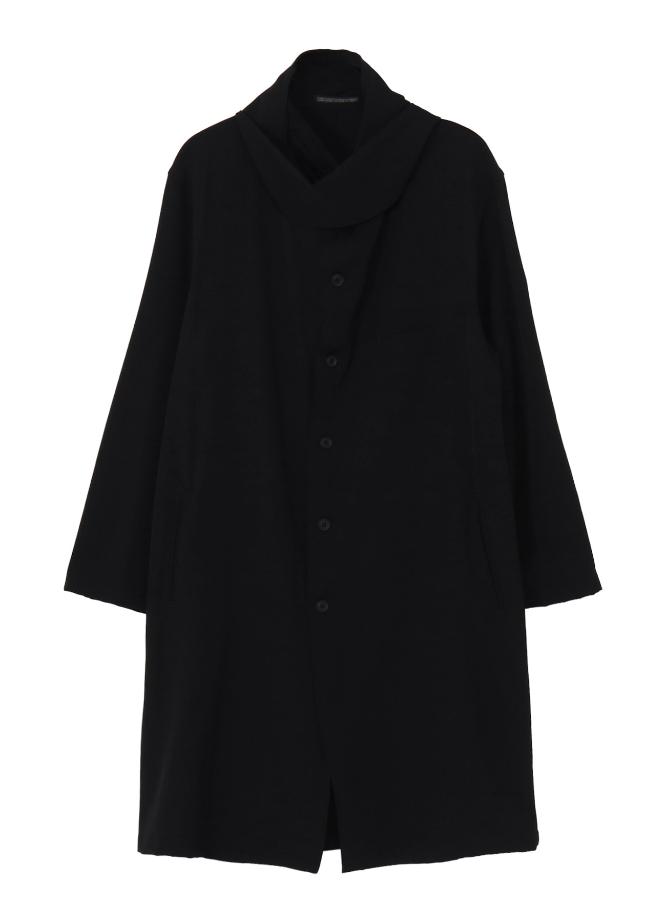 WOOL GABARDINE STOLE COAT