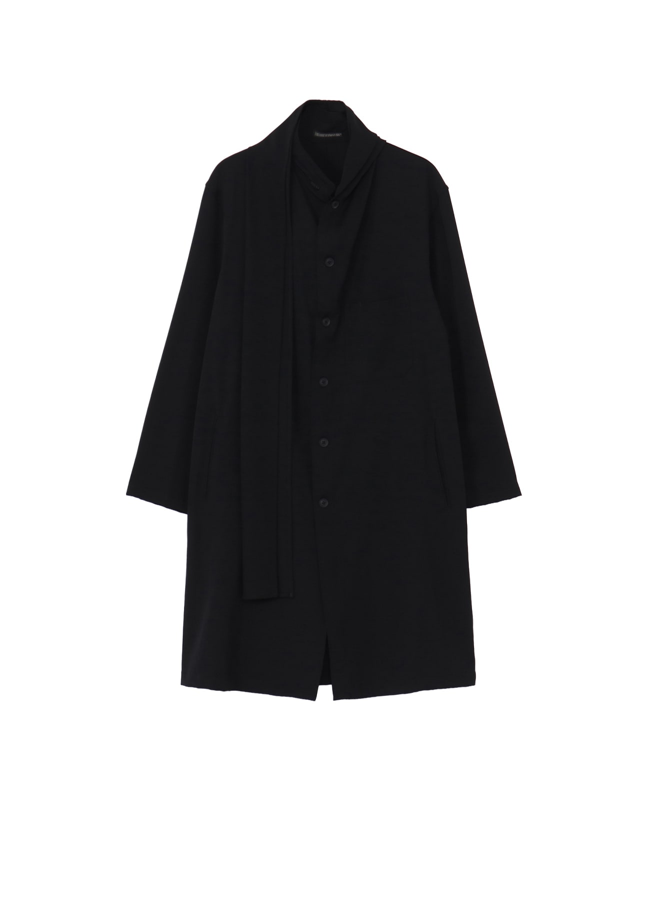 WOOL GABARDINE STOLE COAT