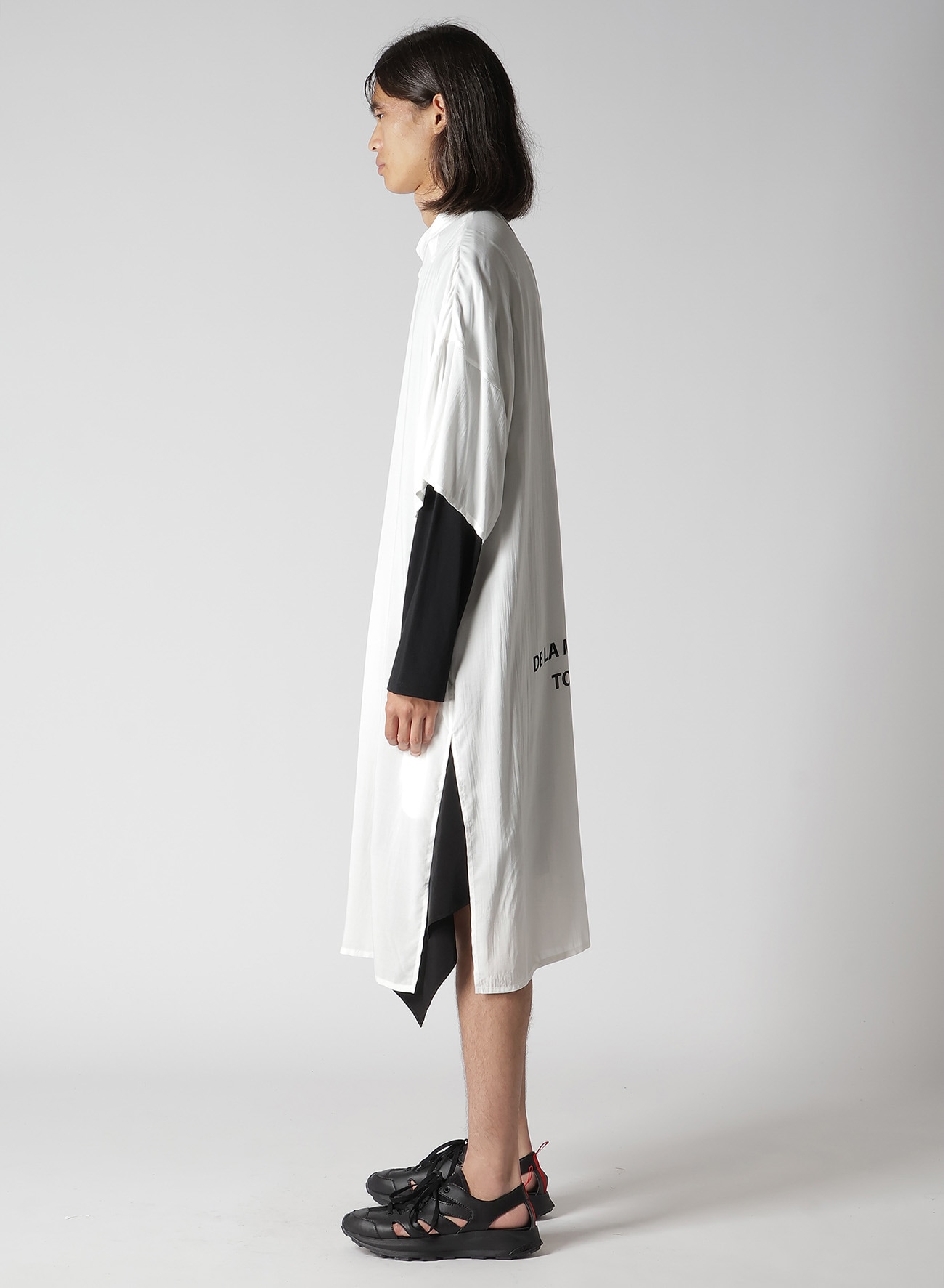 RY MESSAGE PRINTED CHINA DRESS