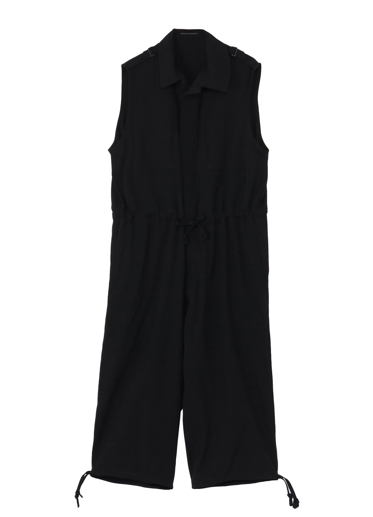 WOOL GABARDINE OEPAULET ATTACHED OVERALLS