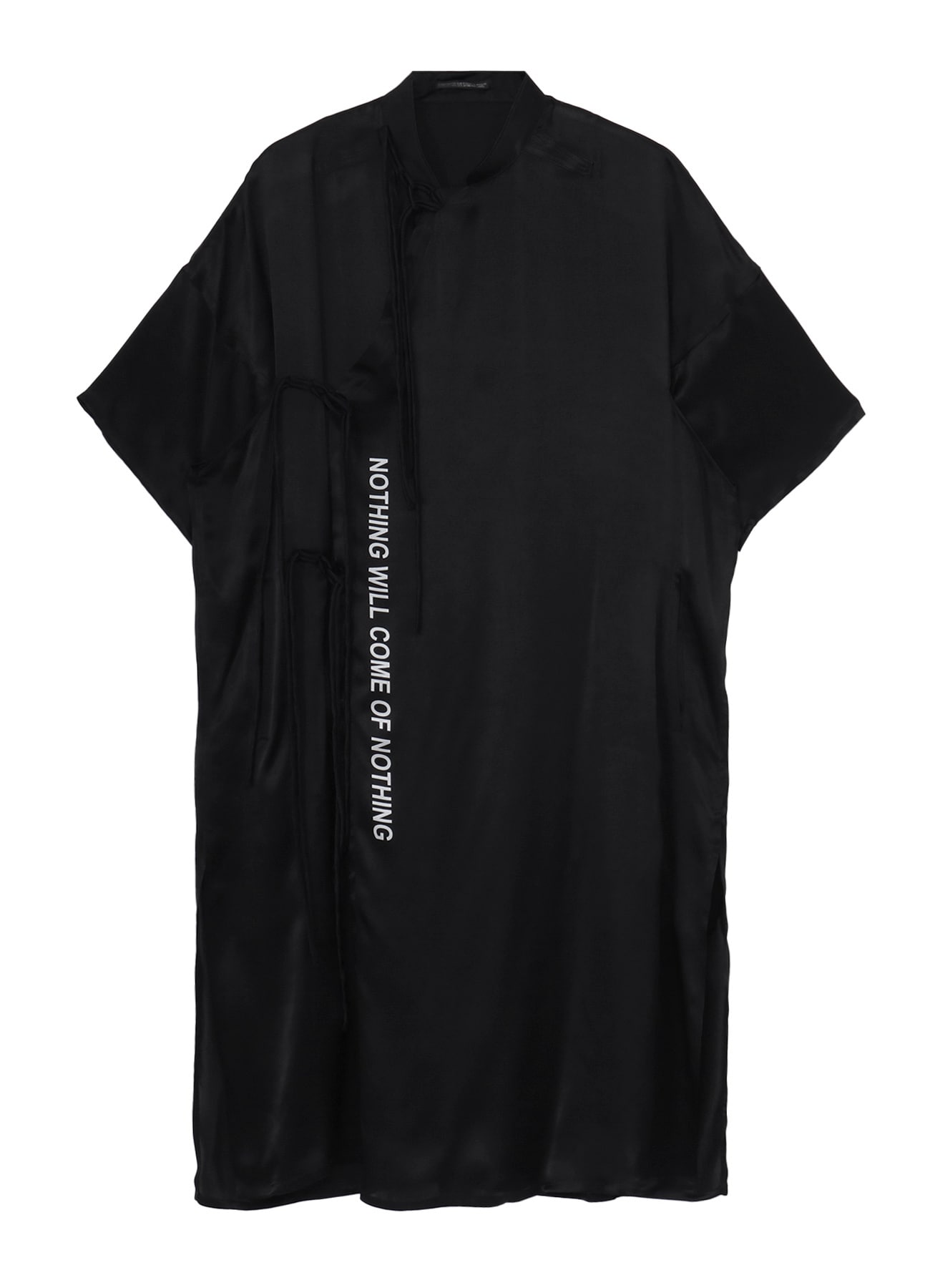 OPEN UP LINING SATIN PRINTED CHINA DRESS