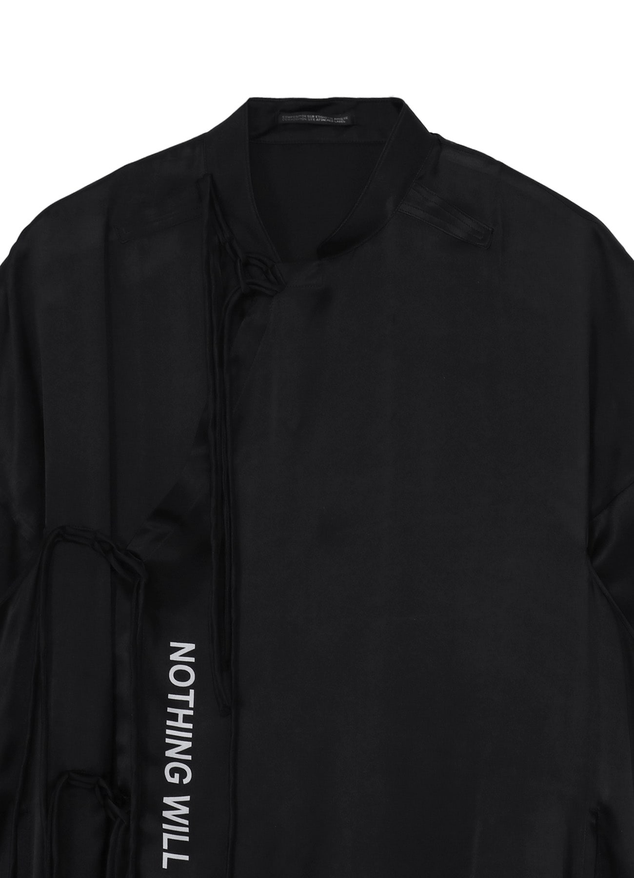 OPEN UP LINING SATIN PRINTED CHINA DRESS