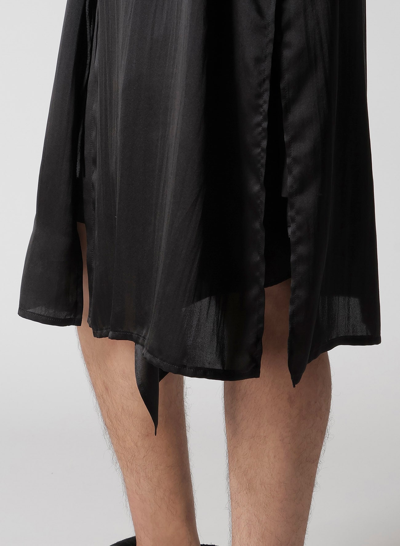 OPEN UP LINING SATIN PRINTED CHINA DRESS