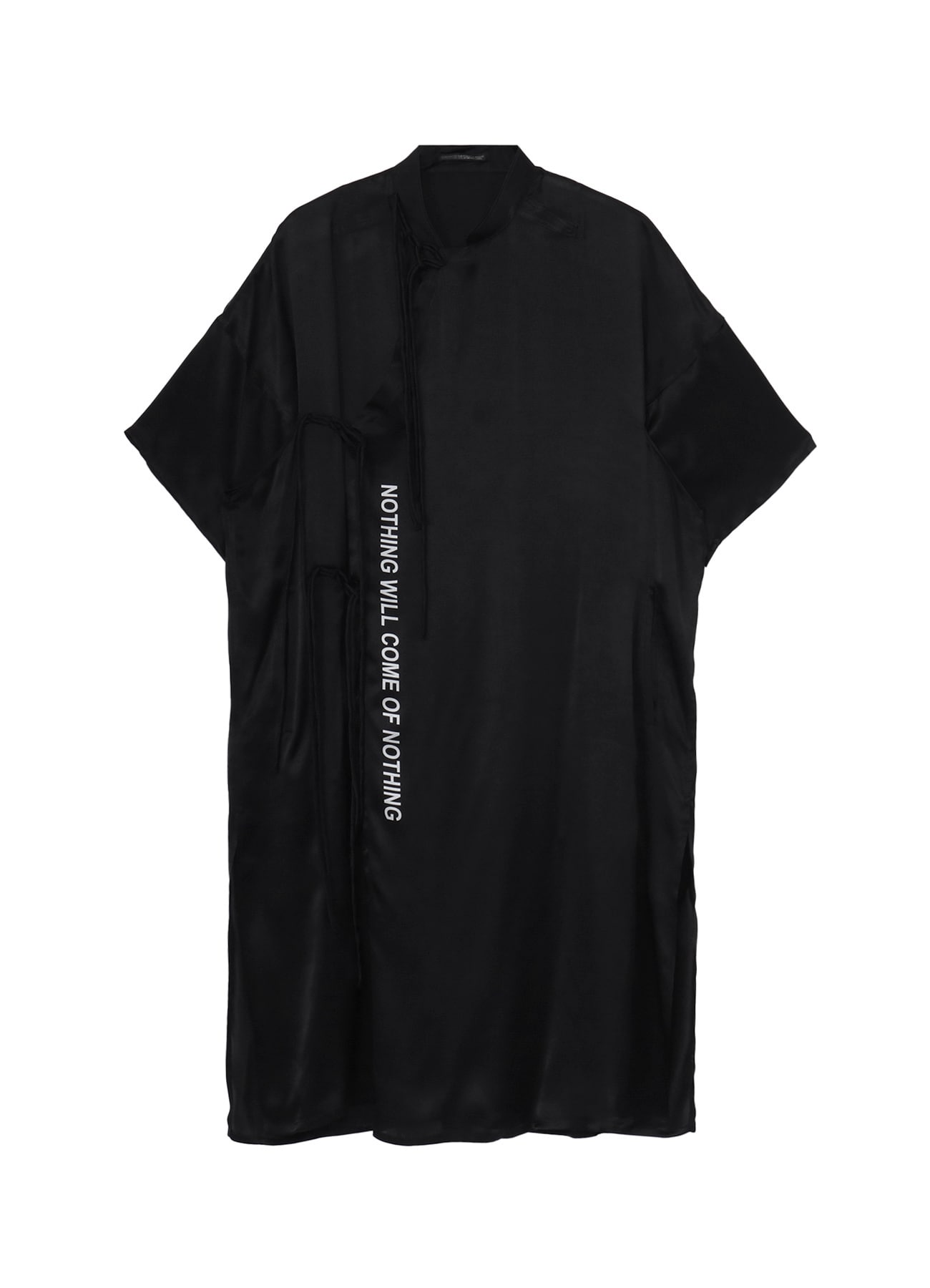 OPEN UP LINING SATIN PRINTED CHINA DRESS