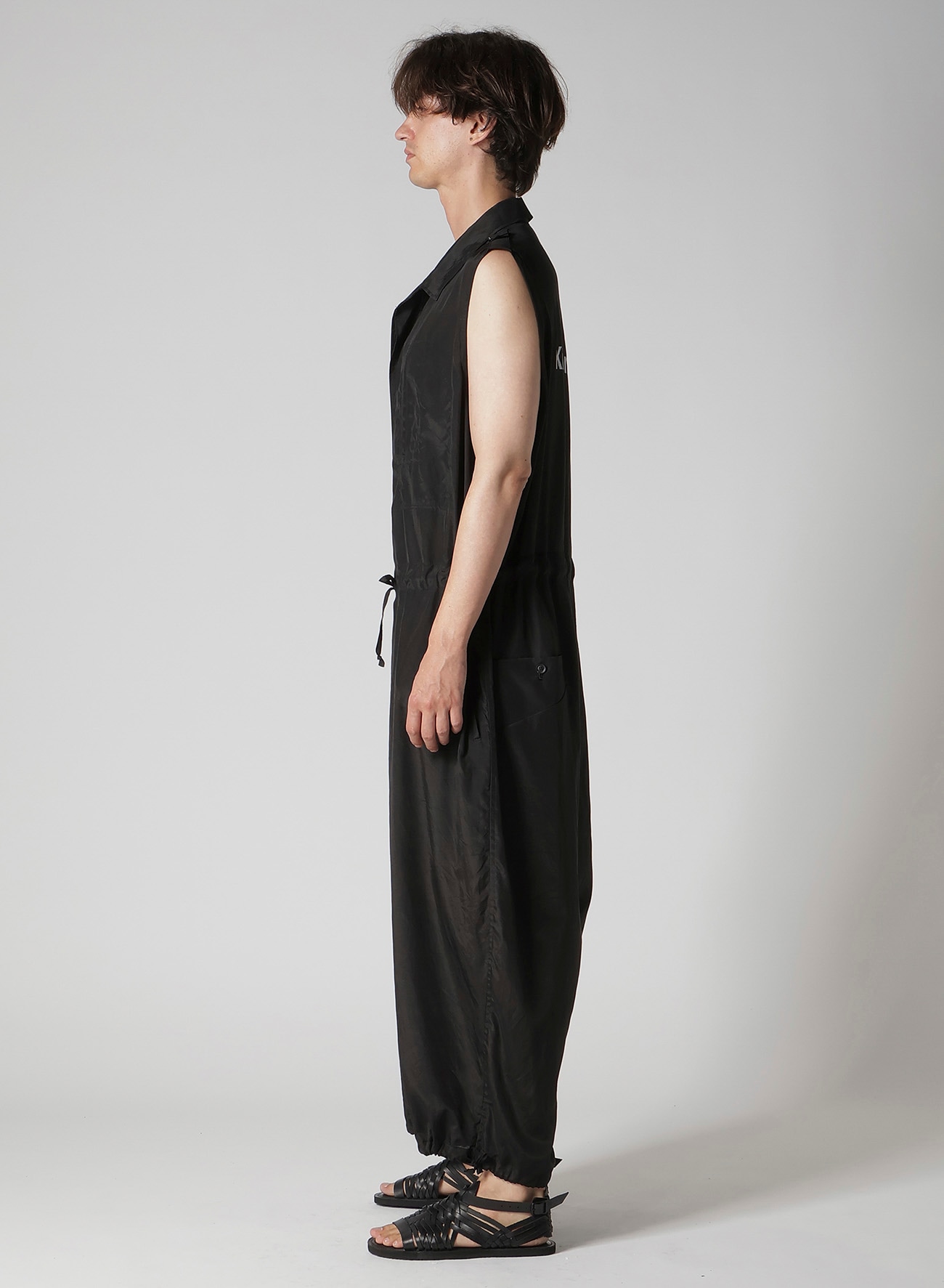 CU/C LAWN MESSAGE PRINTED OVERALLS