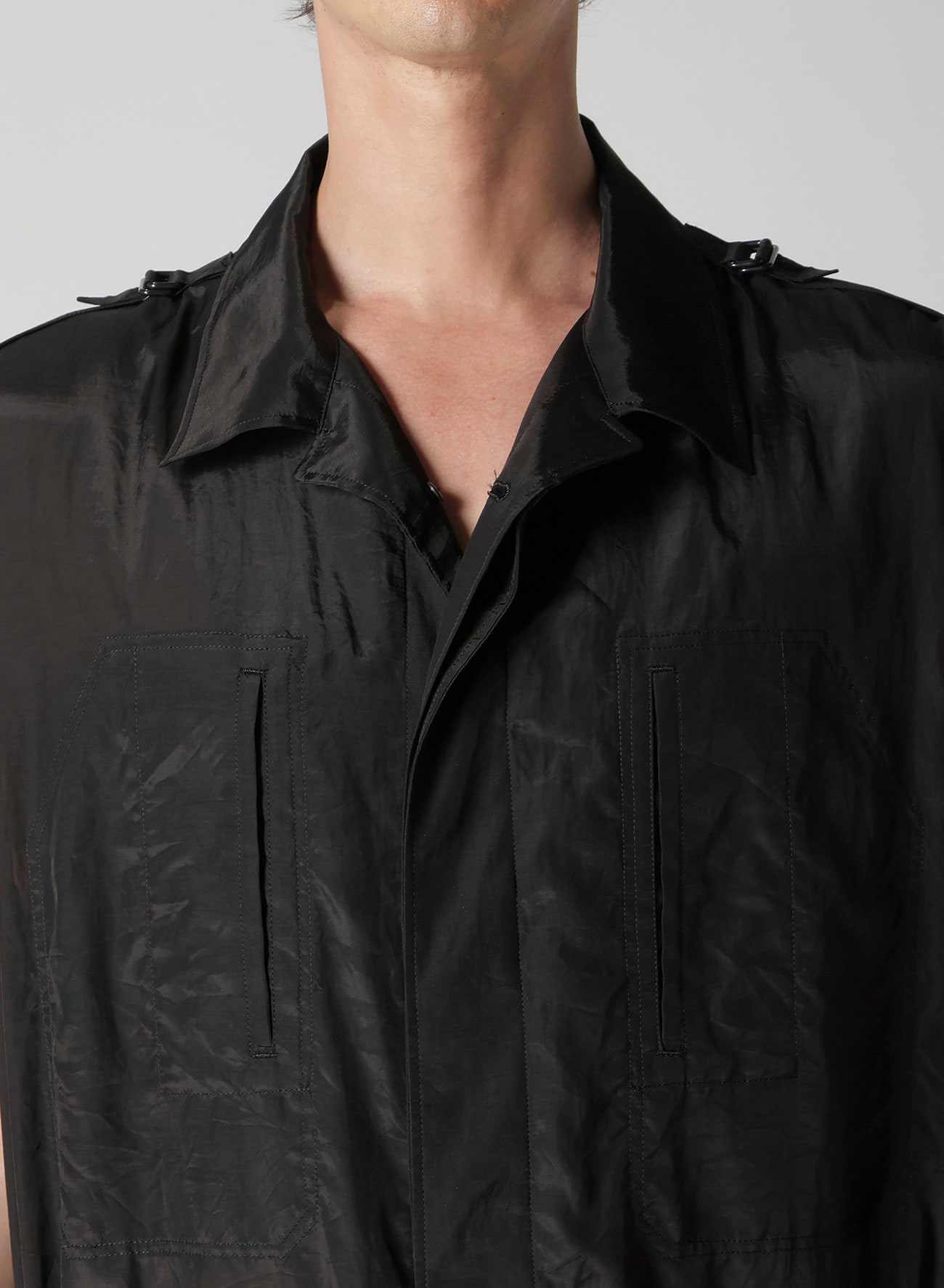 CU/C LAWN MESSAGE PRINTED OVERALLS