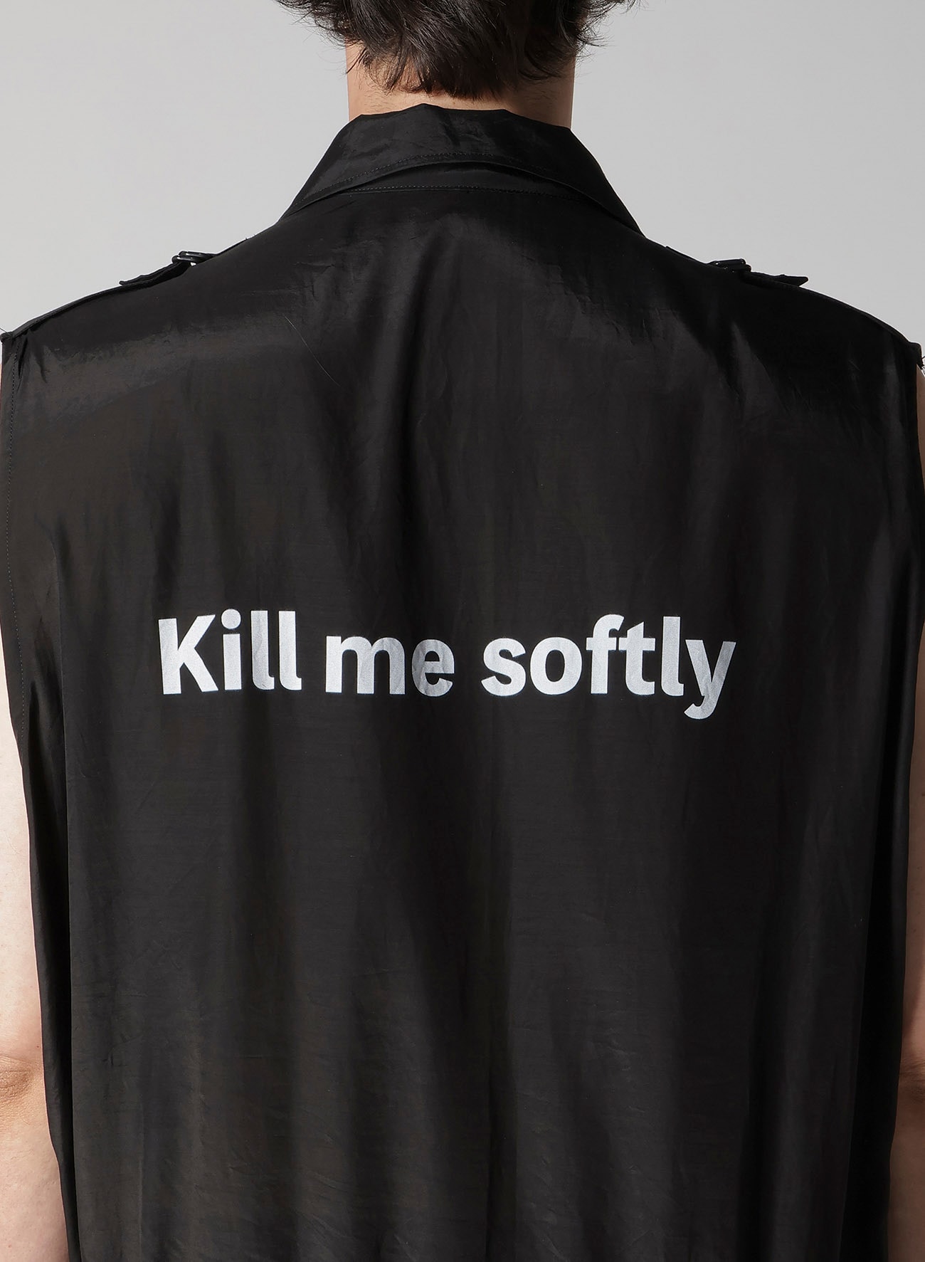 CU/C LAWN MESSAGE PRINTED OVERALLS