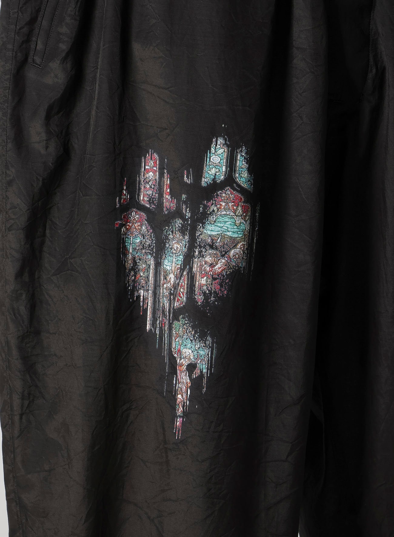 CU/C LAWN MESSAGE PRINTED OVERALLS