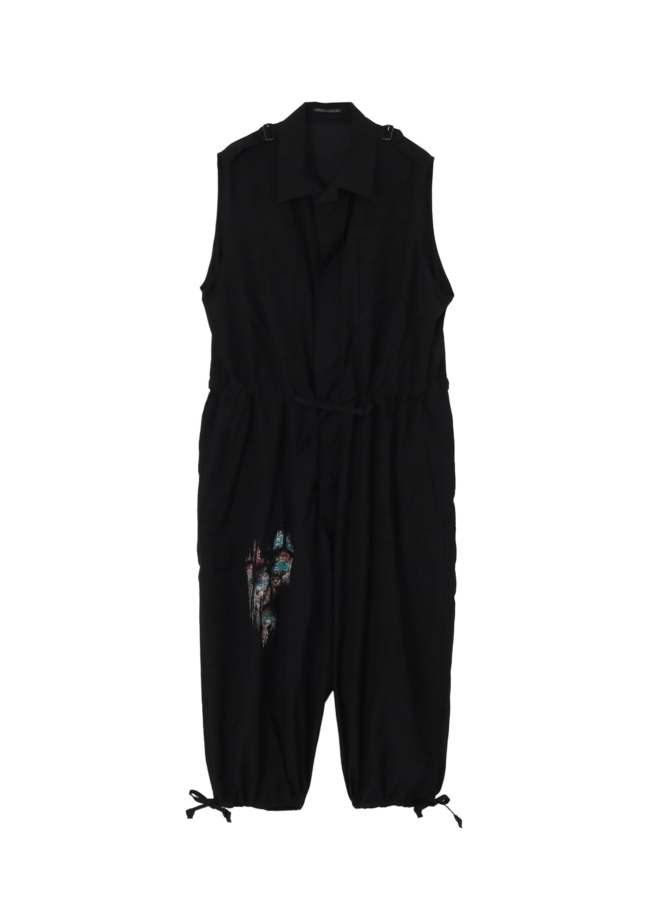 CU/C LAWN MESSAGE PRINTED OVERALLS