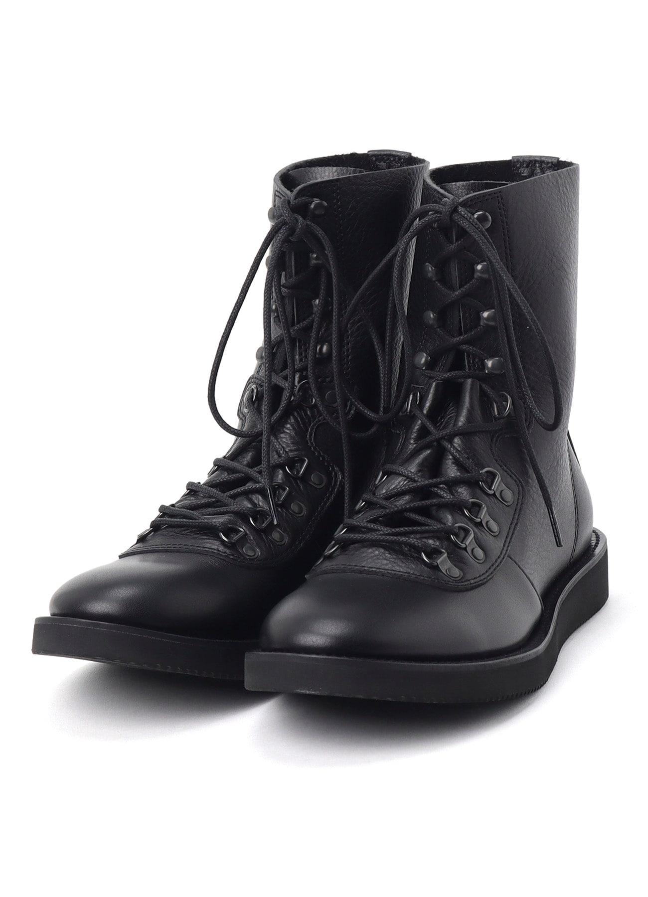 SOFT SHRINK LEATHER MILITARY BOOTS