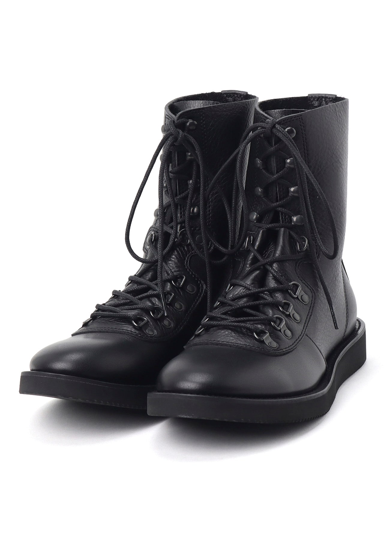 SOFT SHRINK LEATHER MILITARY BOOTS