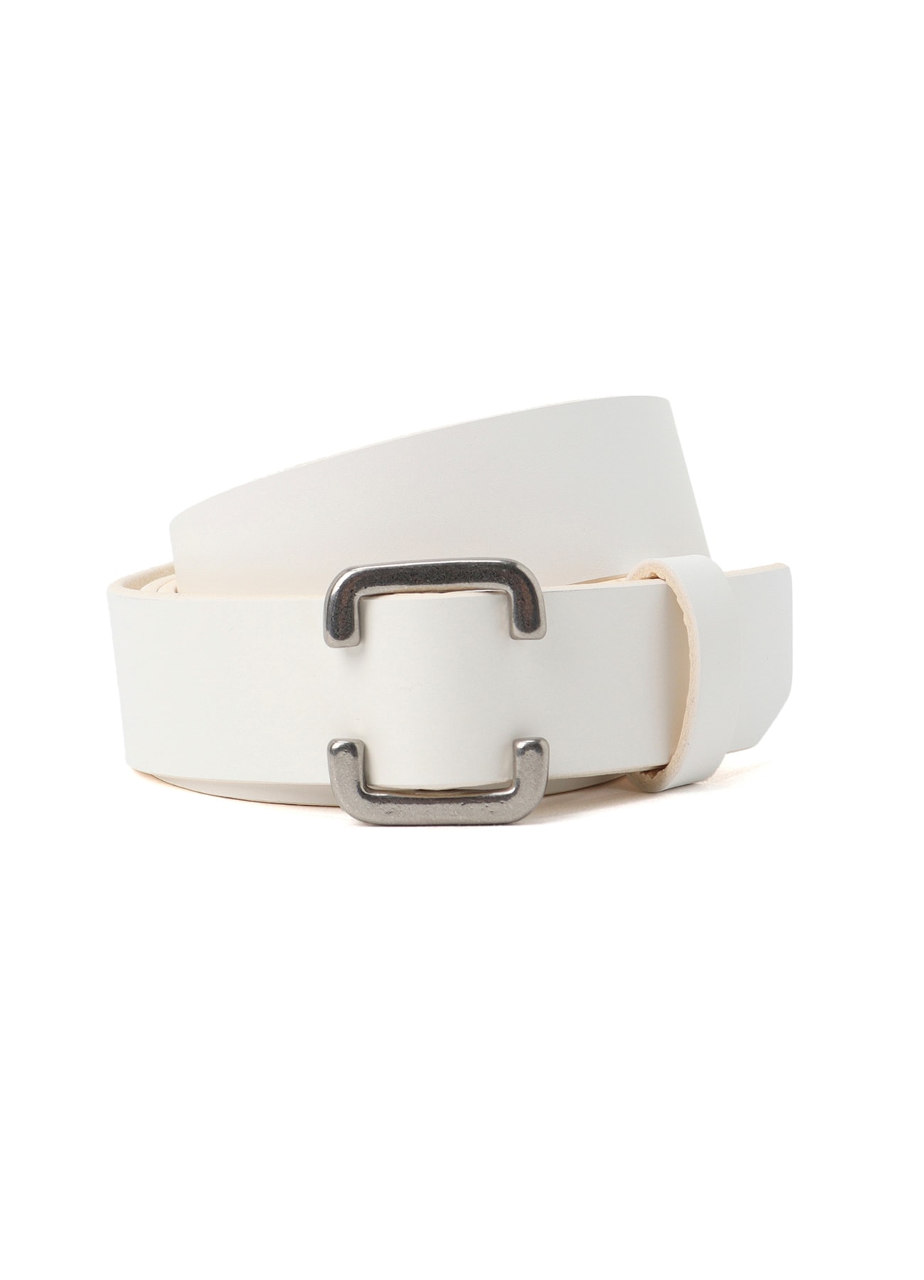 WHITE LEATHER 30MM FREE BELT