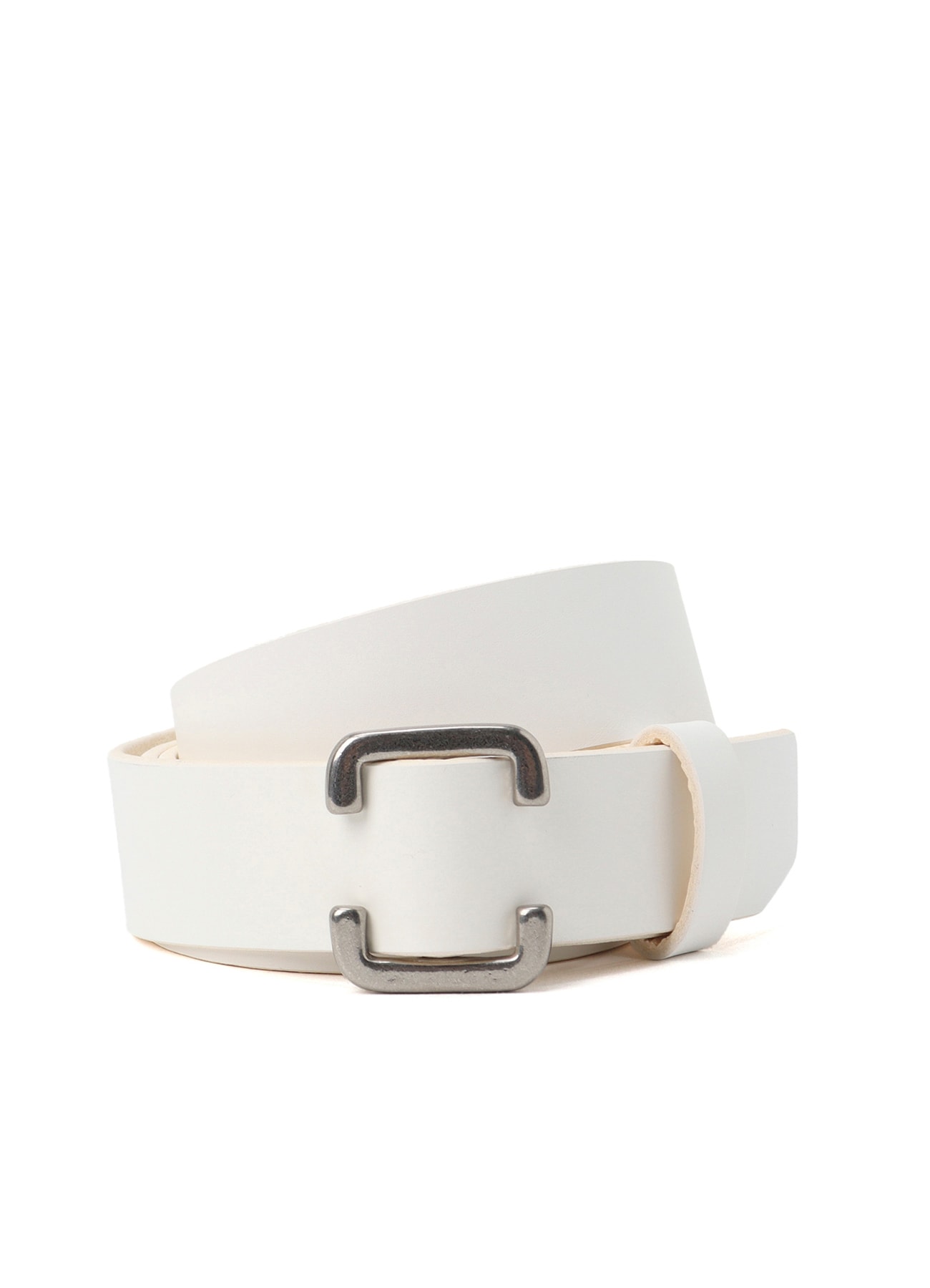 WHITE LEATHER 30MM FREE BELT