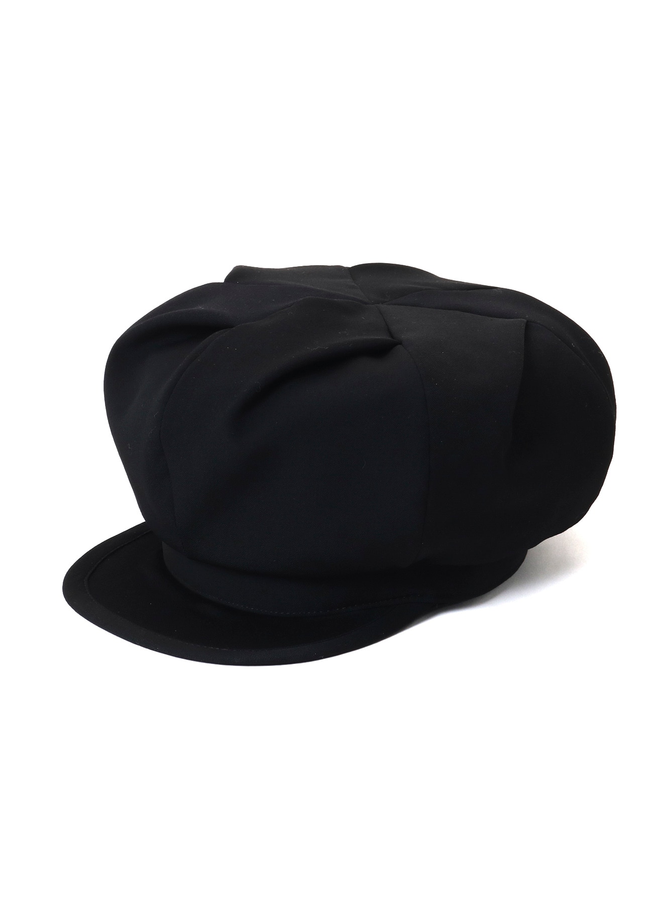 WOOL GABARDINE TUCK CASQUETTE