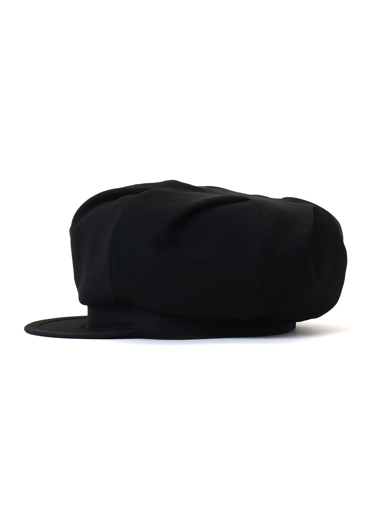WOOL GABARDINE TUCK CASQUETTE