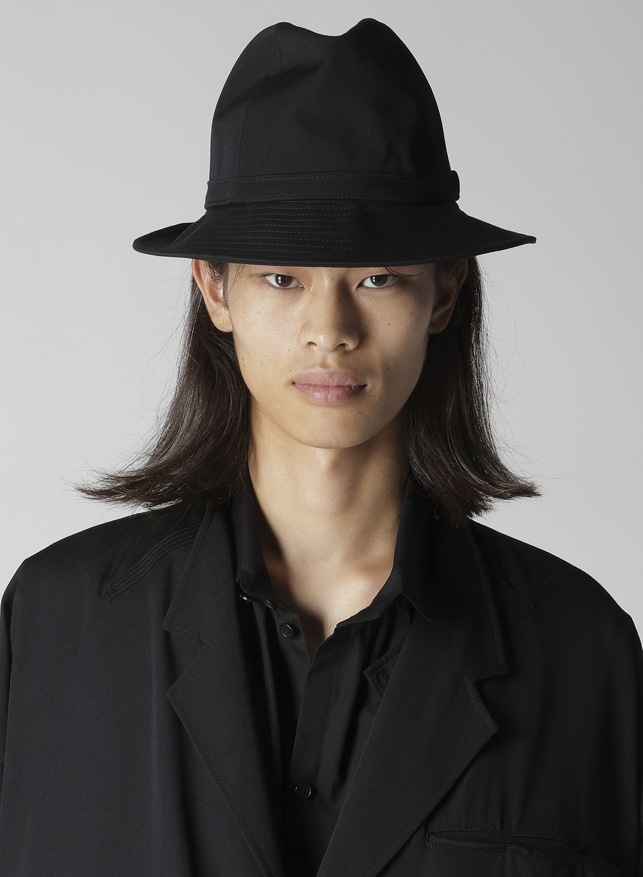 WOOL GABARDINE FEDORA HAT