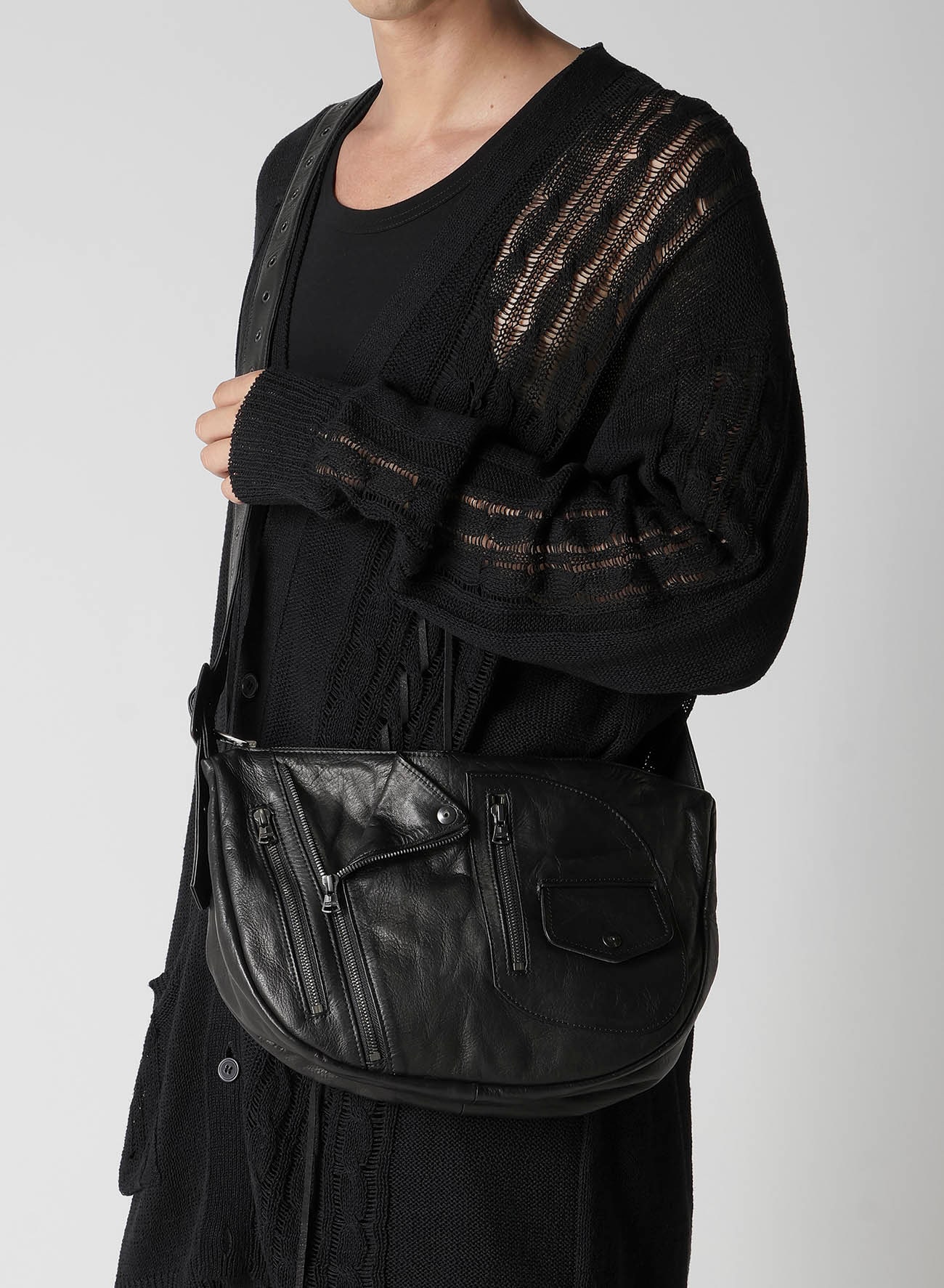 MIMOSA WASHED LEATHER RIDER SHOULDER BAG