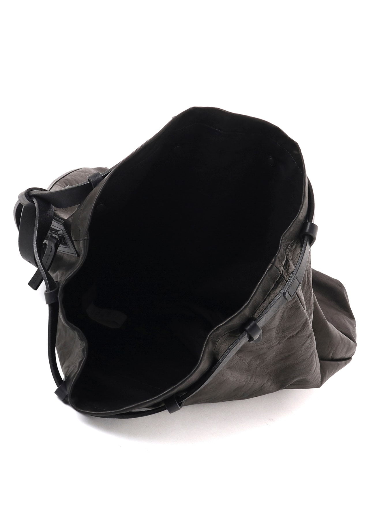 HORSE LEATHER DRAWSTRING BACKPACK