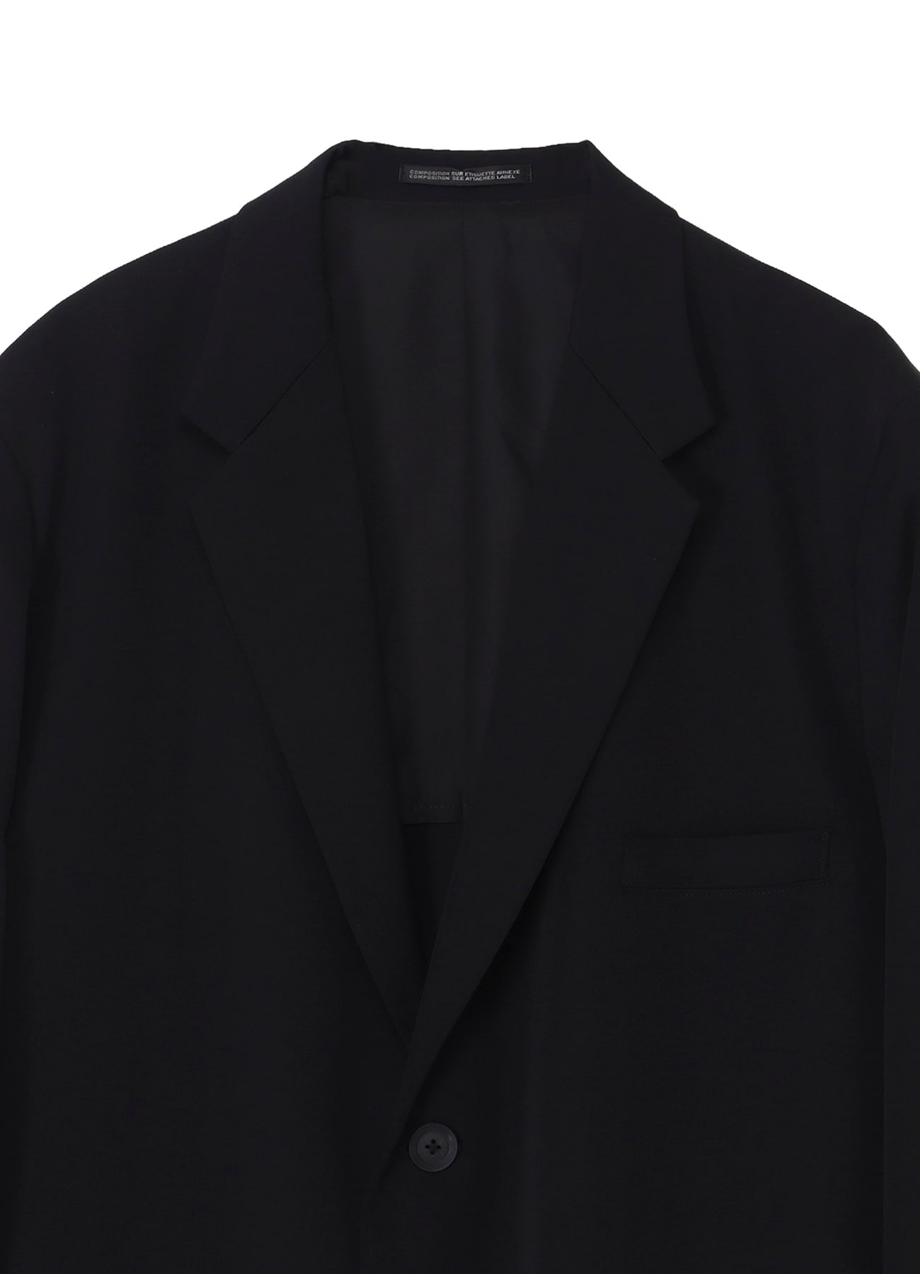 WOOL GABARDINE DOUBLE BUTTON JACKET