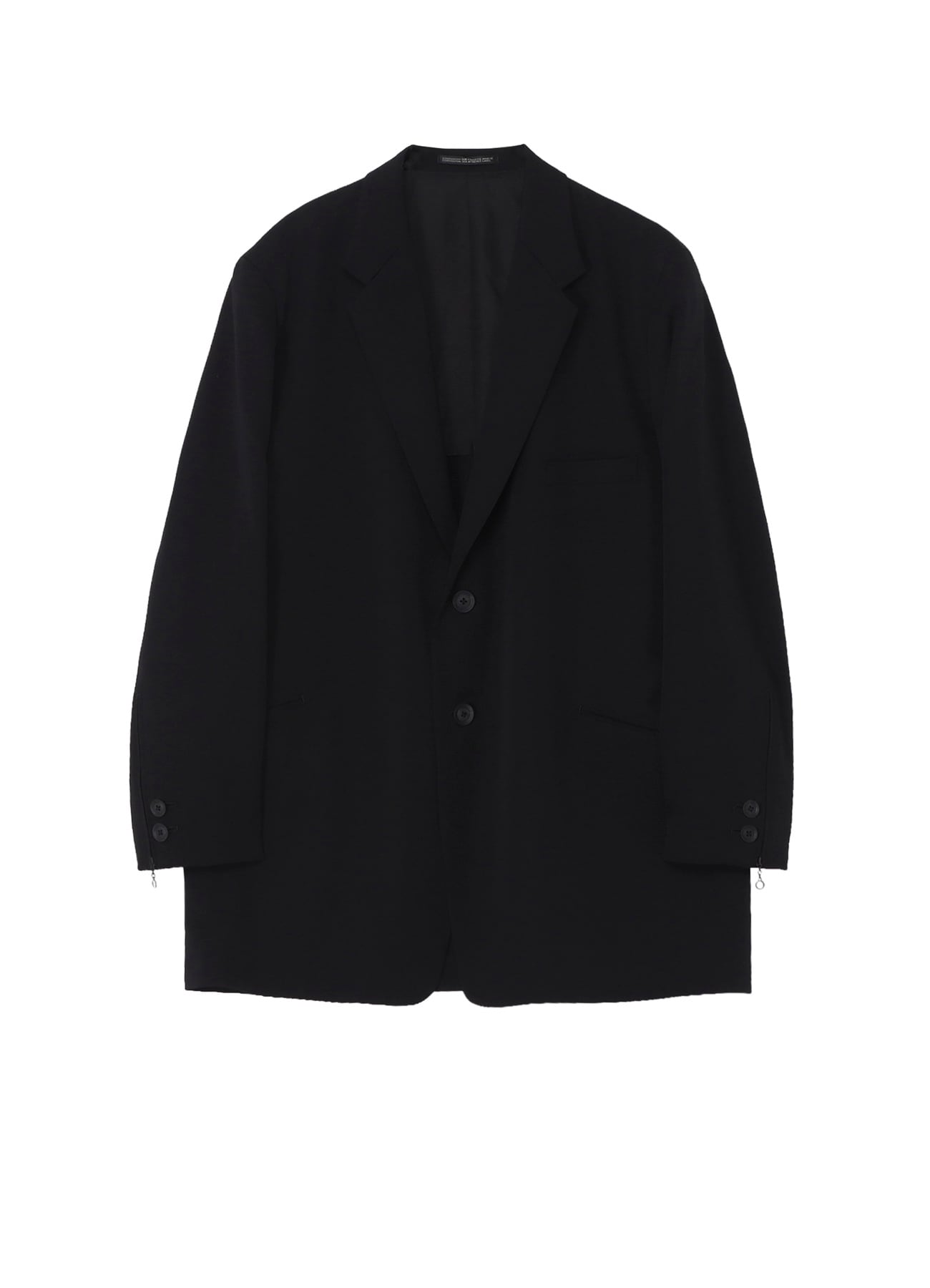 WOOL GABARDINE DOUBLE BUTTON JACKET