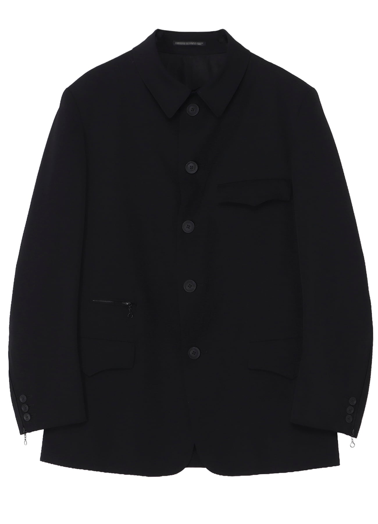 WOOL GABARDINE ARMY JACKET