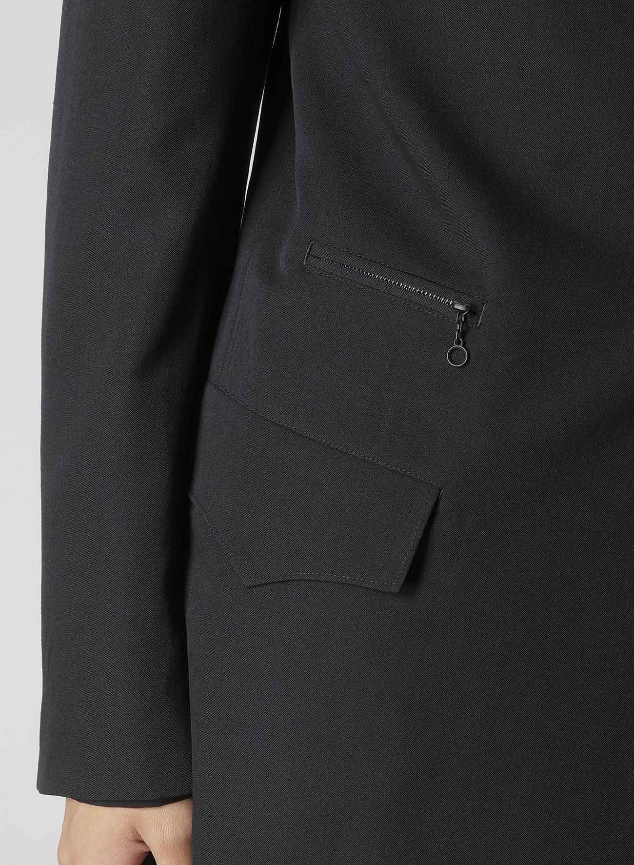 WOOL GABARDINE ARMY JACKET