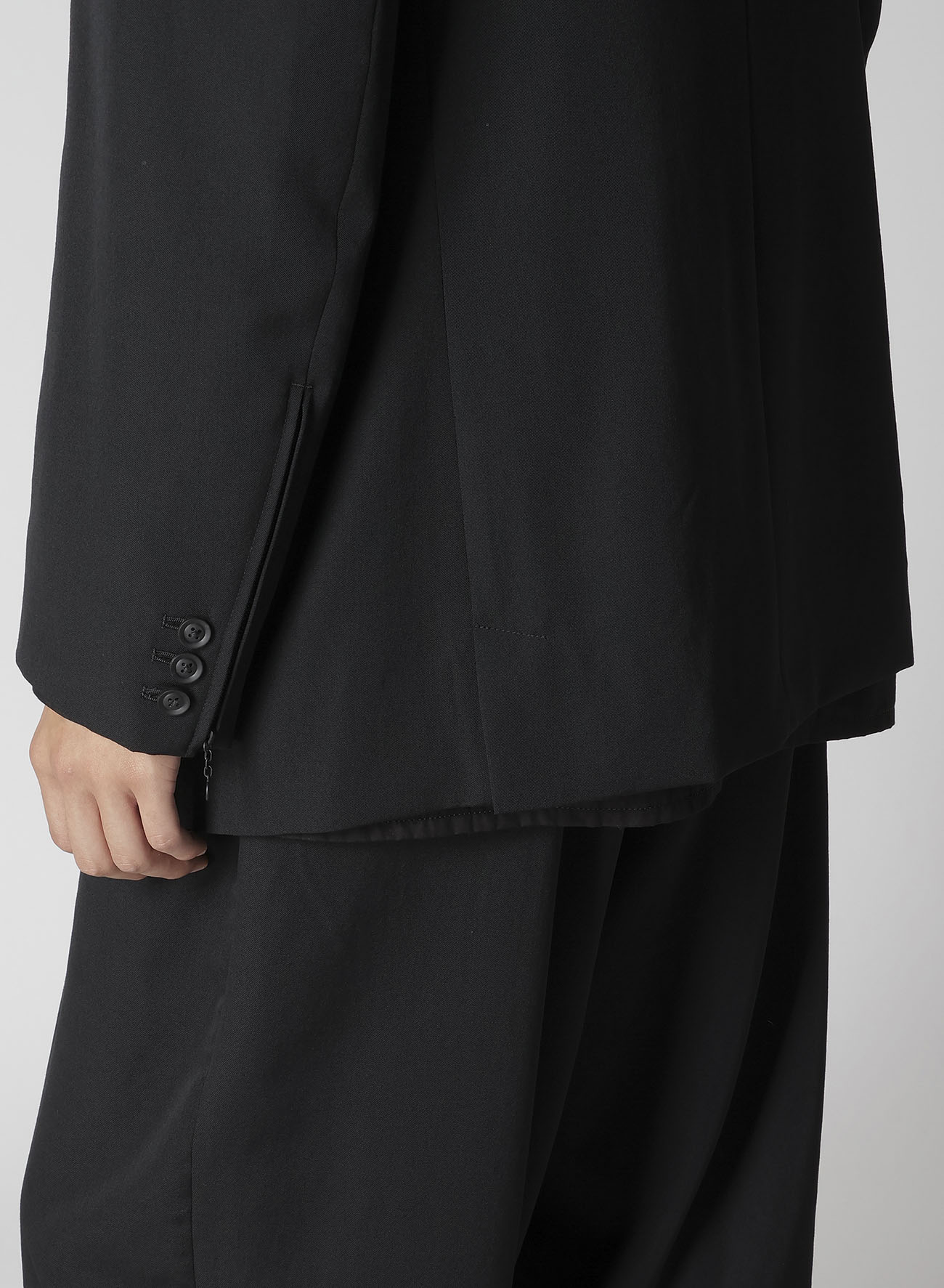 WOOL GABARDINE ARMY JACKET