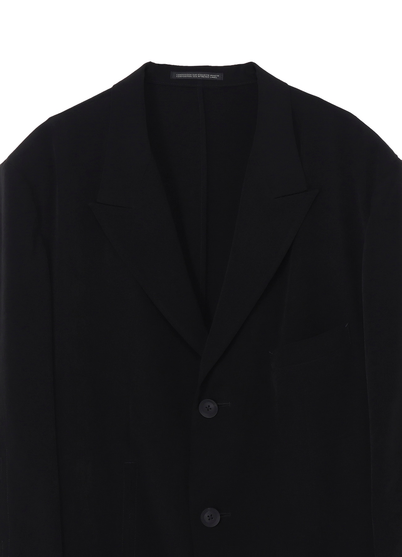TA TUXEDO PEAKED LAPEL ZIP OPENED JACKET