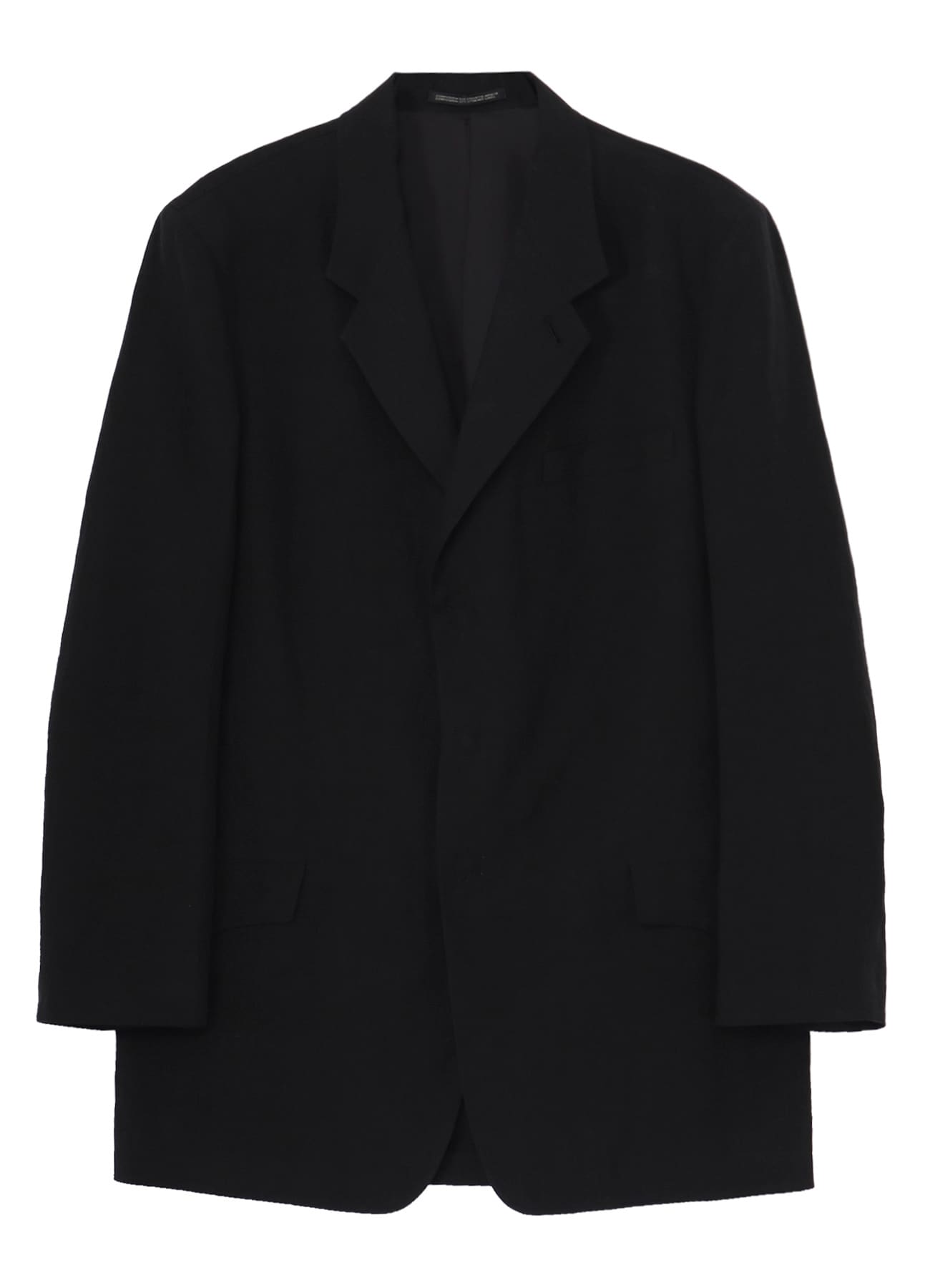 LINEN CLOTH FRONT EDGE 3SNAP BOTTON JACKET