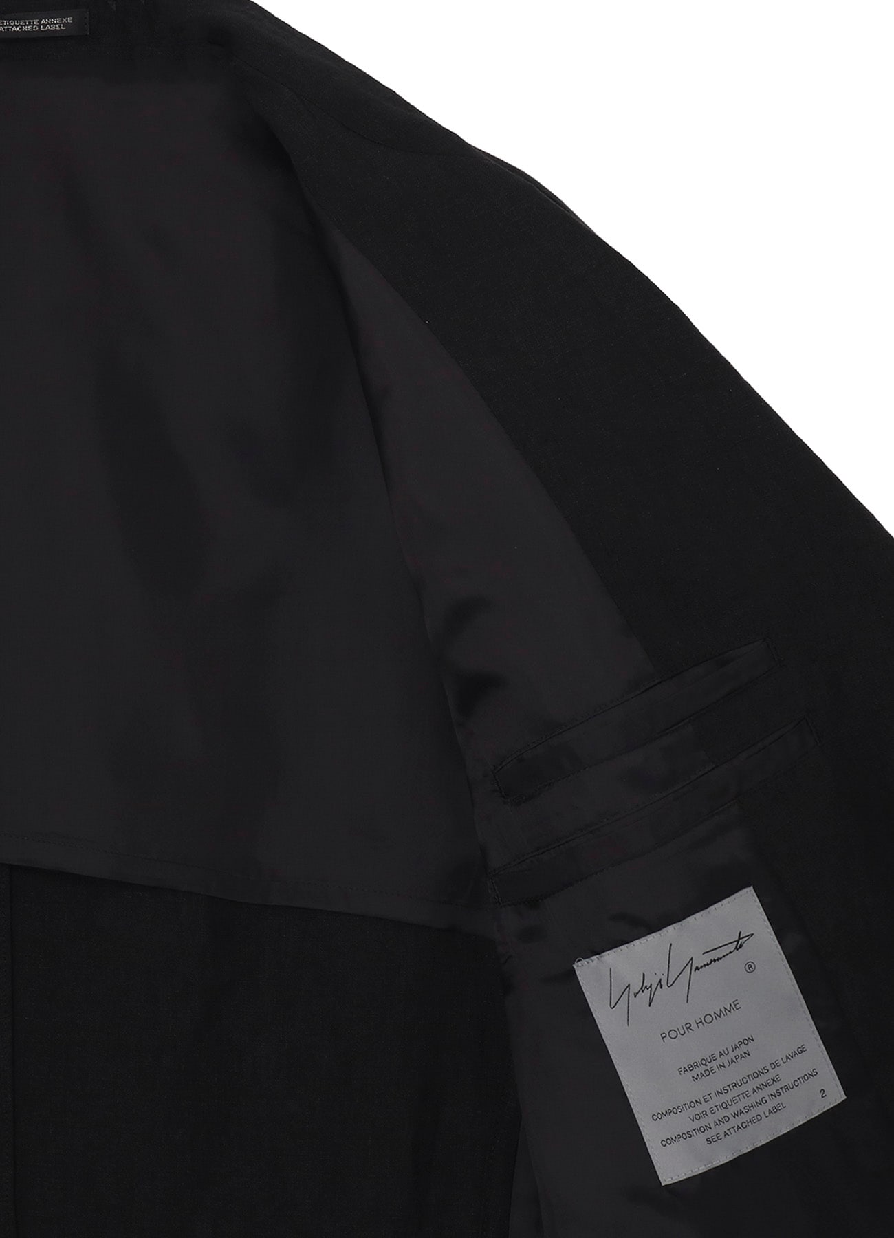 LINEN CLOTH FRONT EDGE 3SNAP BOTTON JACKET