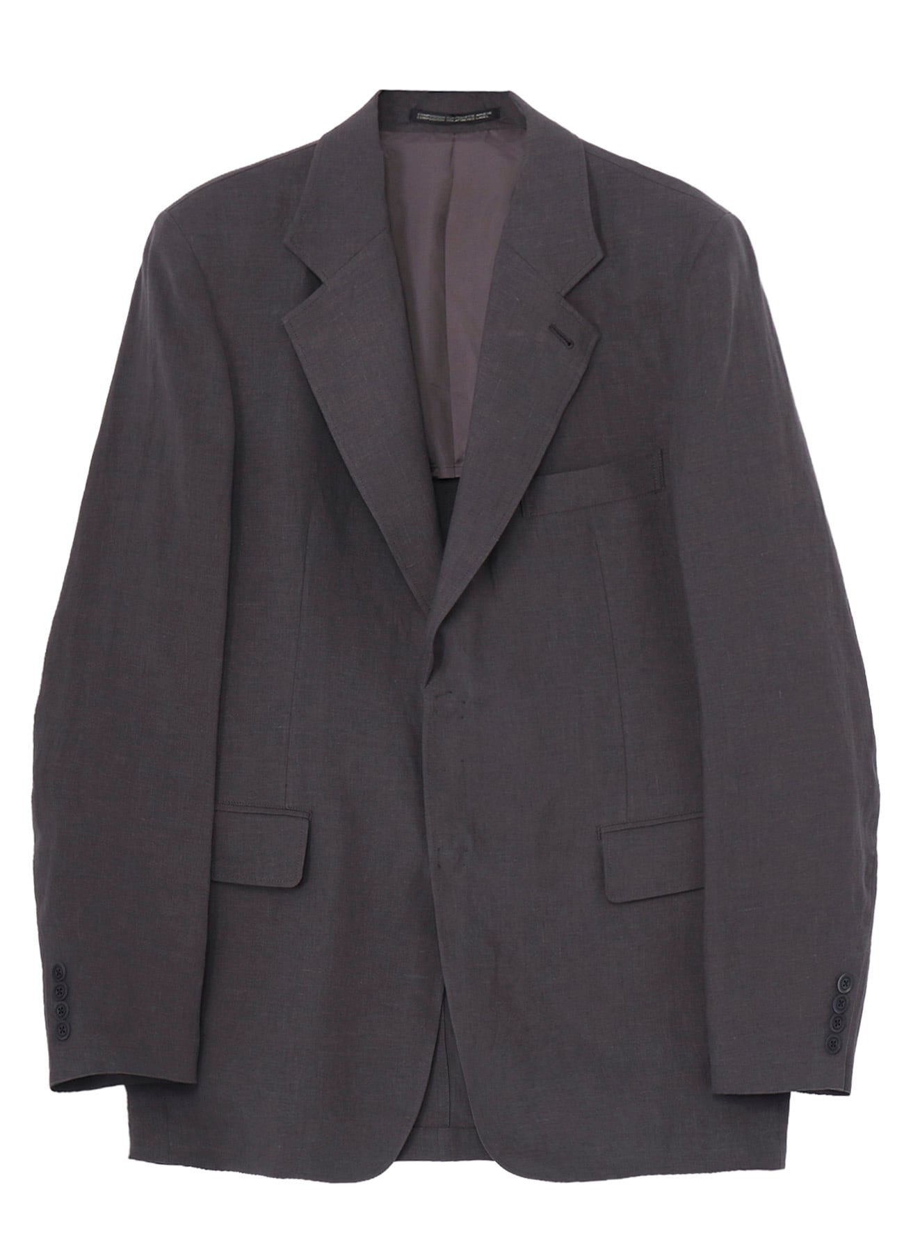 LINEN CLOTH FRONT EDGE 2SNAP BOTTON JACKET