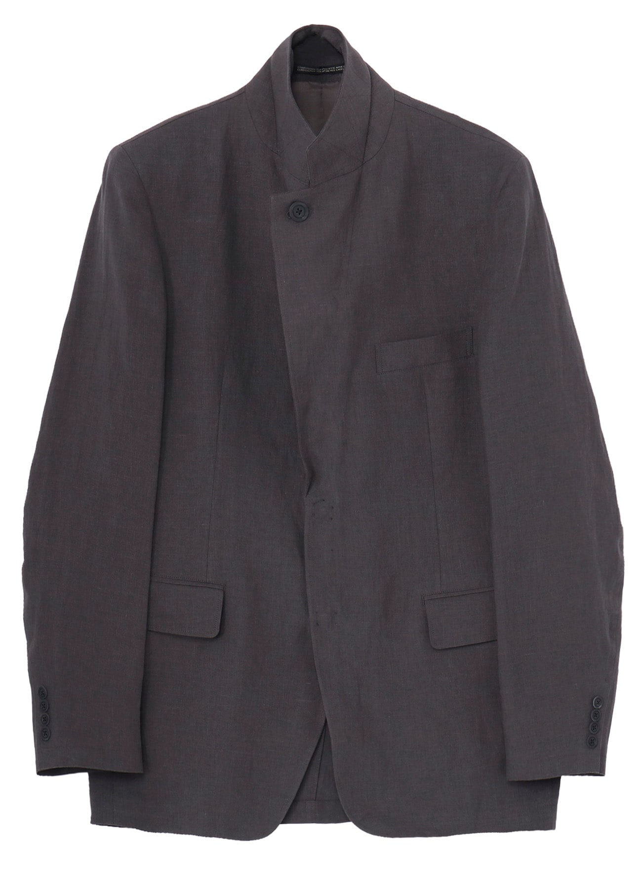 LINEN CLOTH FRONT EDGE 2SNAP BOTTON JACKET